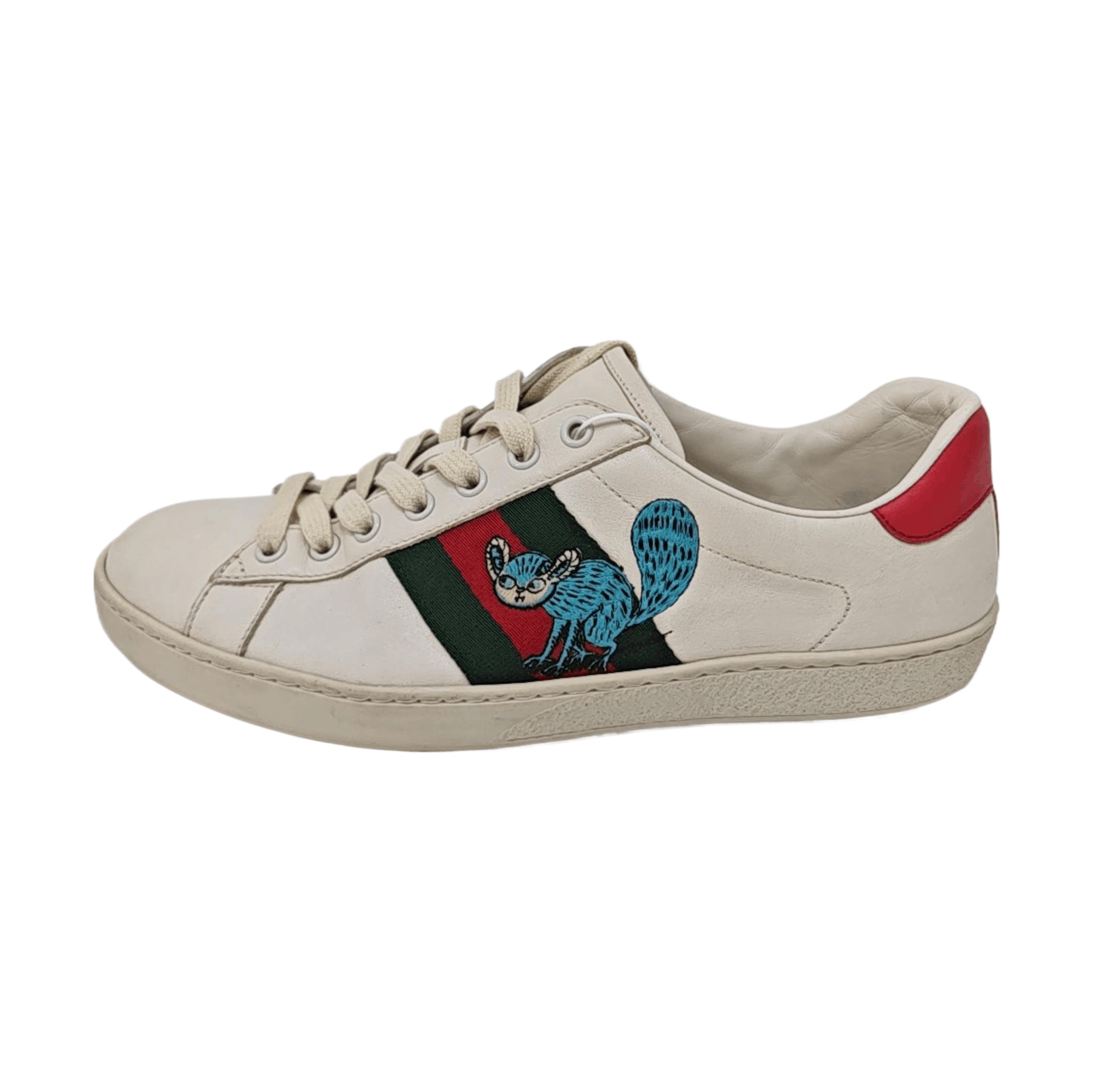Gucci Gucci Animal Patch Leather Sneakers UK 8.5 Size US 8.5 / EU 41-42 - 1 Thumbnail