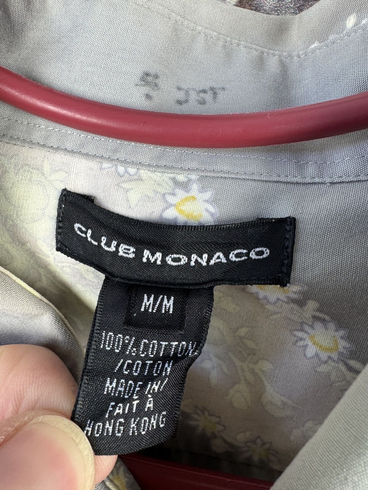 Club Monaco Club Monaco Paisley Button Up Shirt Gray Casual Men’s Size US M / EU 48-50 / 2 - 8 Thumbnail