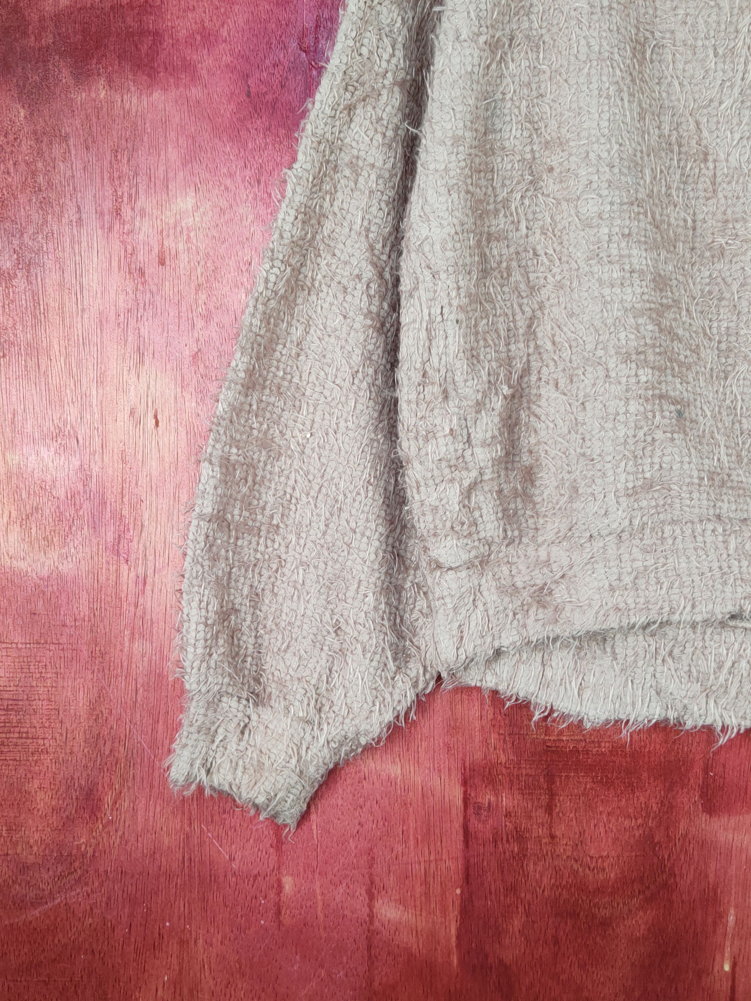 Japanese Brand L.A Pink Shag Shaggy Fur Mohair Knitwear #S1989 Size M / US 6-8 / IT 42-44 - 4 Thumbnail