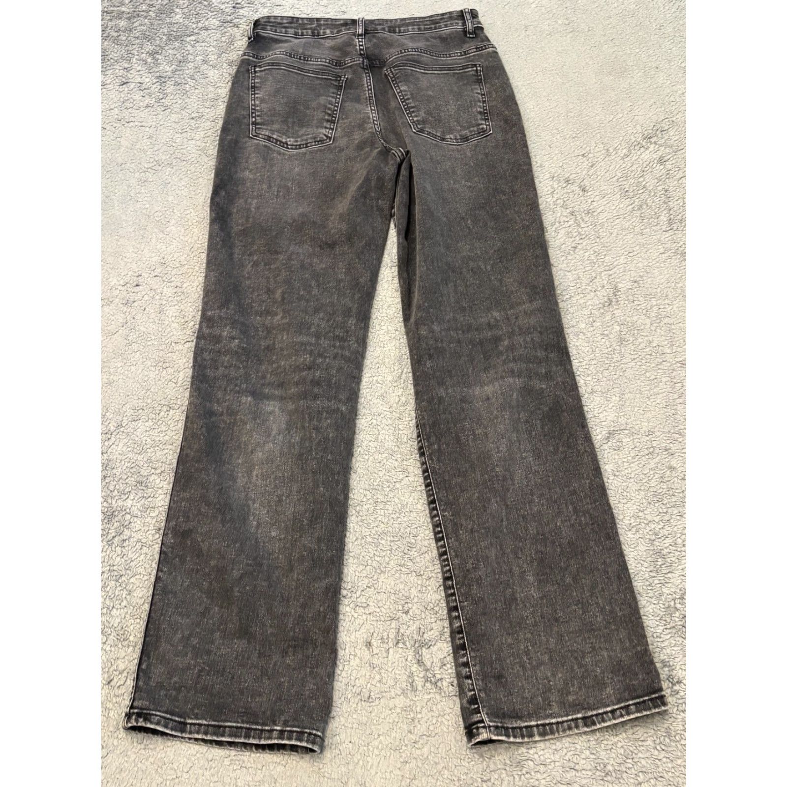 Vintage Kut From The Kloth Jeans Womens 6 Melissa High Rise Straight Leg Black Denim Size 28" / US 6 / IT 42 - 7 Thumbnail
