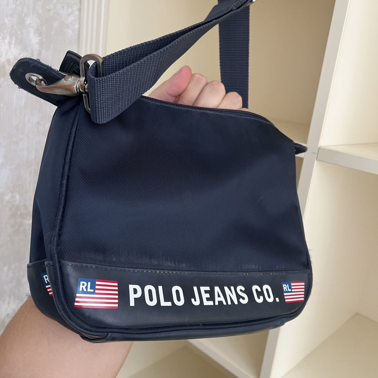 Polo Ralph Lauren Vintage Polo Ralph Lauren Messenger Bag USA Flag Size ONE SIZE - 9 Thumbnail