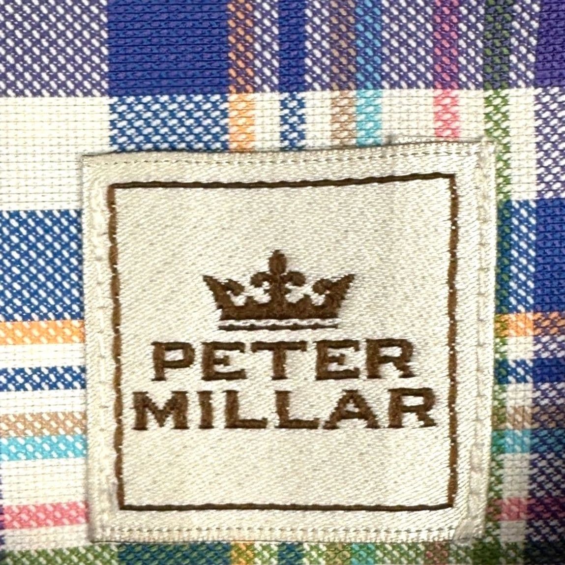 Peter Millar Peter Millar Shirt Mens 2XL Multicolor Plaid Button Up Long Sleeve Chest Pocket Casual EUC Size US XXL / EU 58 / 5 - 4 Thumbnail