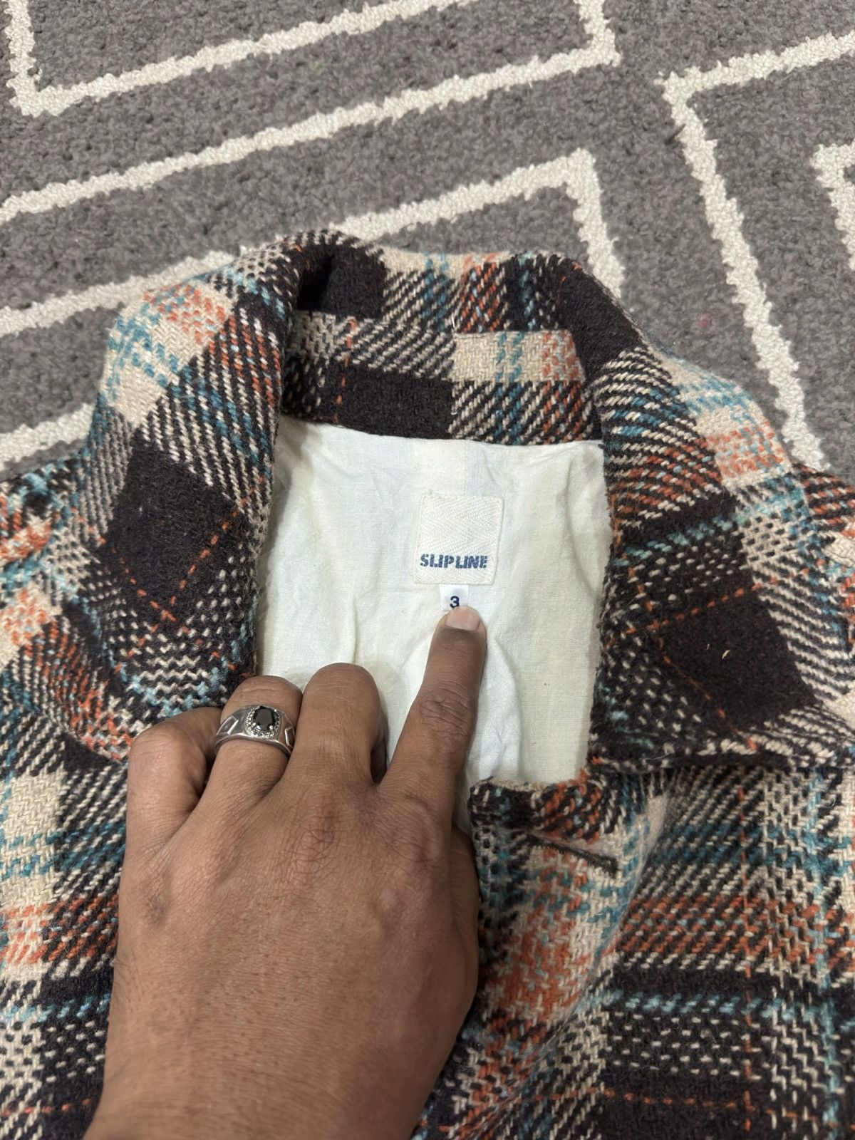 Japanese Brand Slip Line Kapital Style Tweed jacket Size US M / EU 48-50 / 2 - 2 Thumbnail