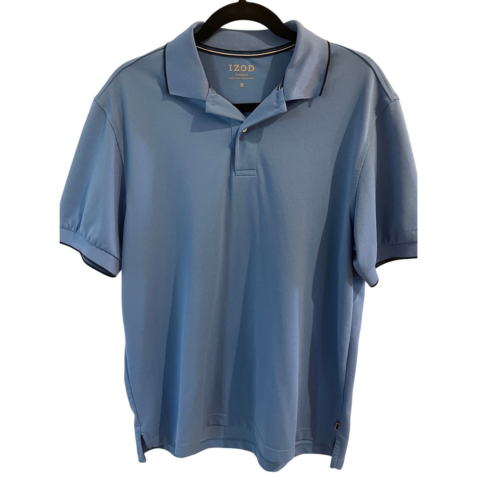 Izod IZOD Performance Polo Shirt Men’s Medium Blue Short Sleeve Size US M / EU 48-50 / 2 - 6 Thumbnail