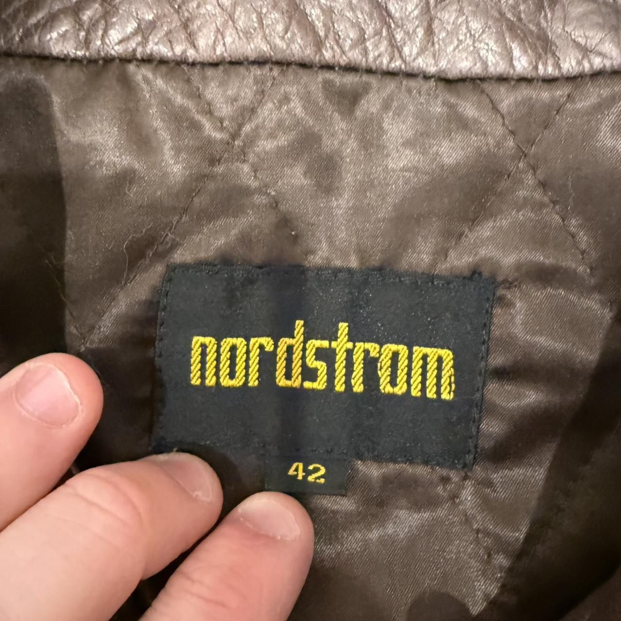 Nordstrom Vintage 70s Nordstrom Leather Flight Jacket A-2 Style Bomber Size US L / EU 52-54 / 3 - 3 Thumbnail