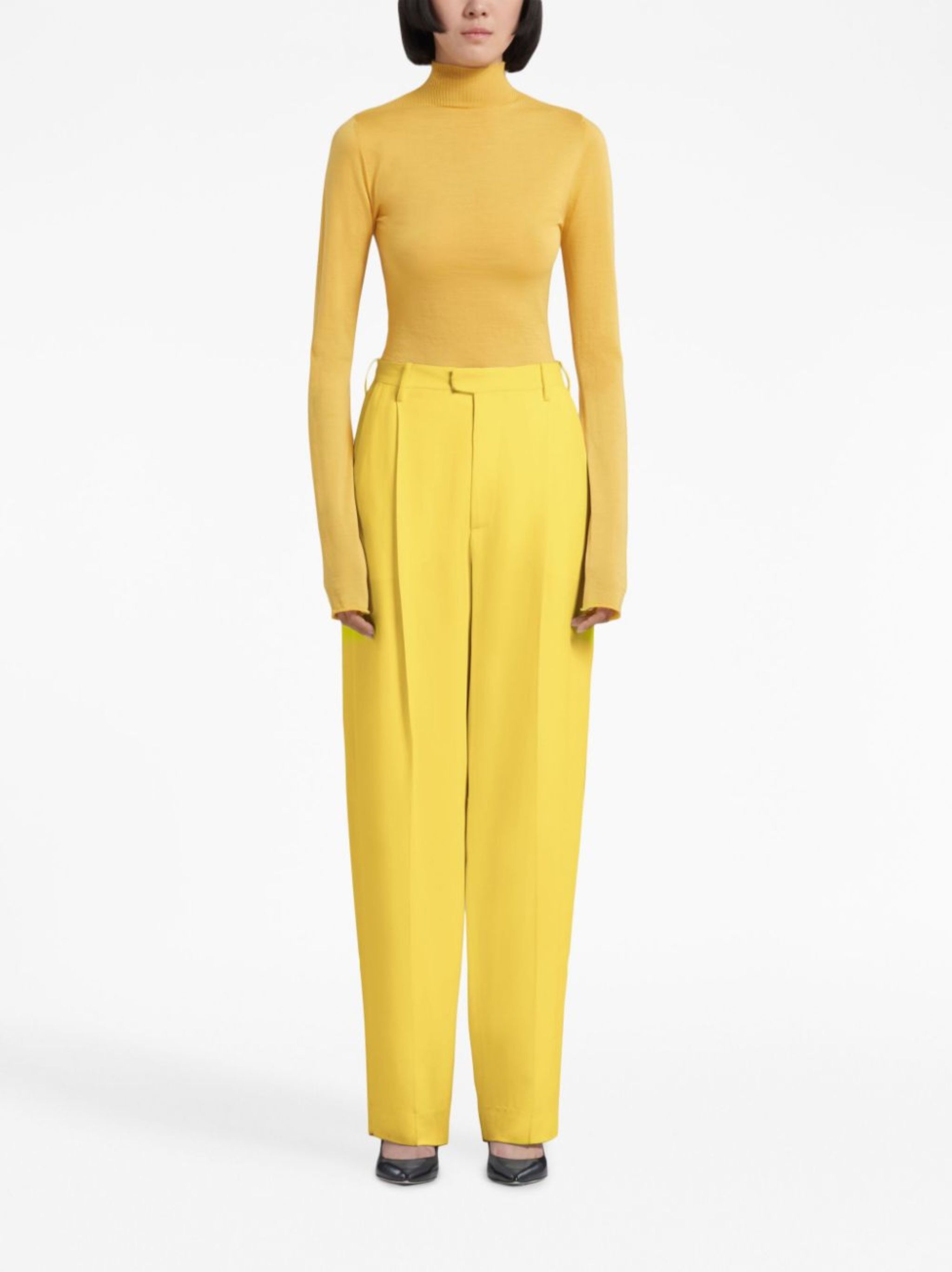 Marni o1w1db10125 Pants in Yellow Size 30" / US 8 / IT 44 - 2 Thumbnail