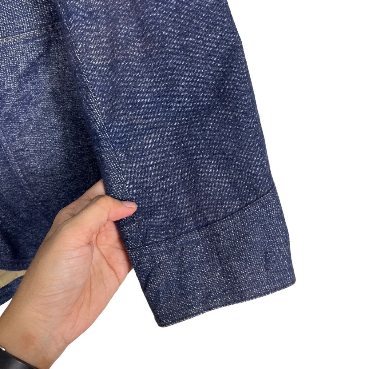 Indigo 🔥 HYPERION INDIGO BLUE CAMO LINING CHORE JACKET MADE MADE Size US S / EU 44-46 / 1 - 13 Thumbnail