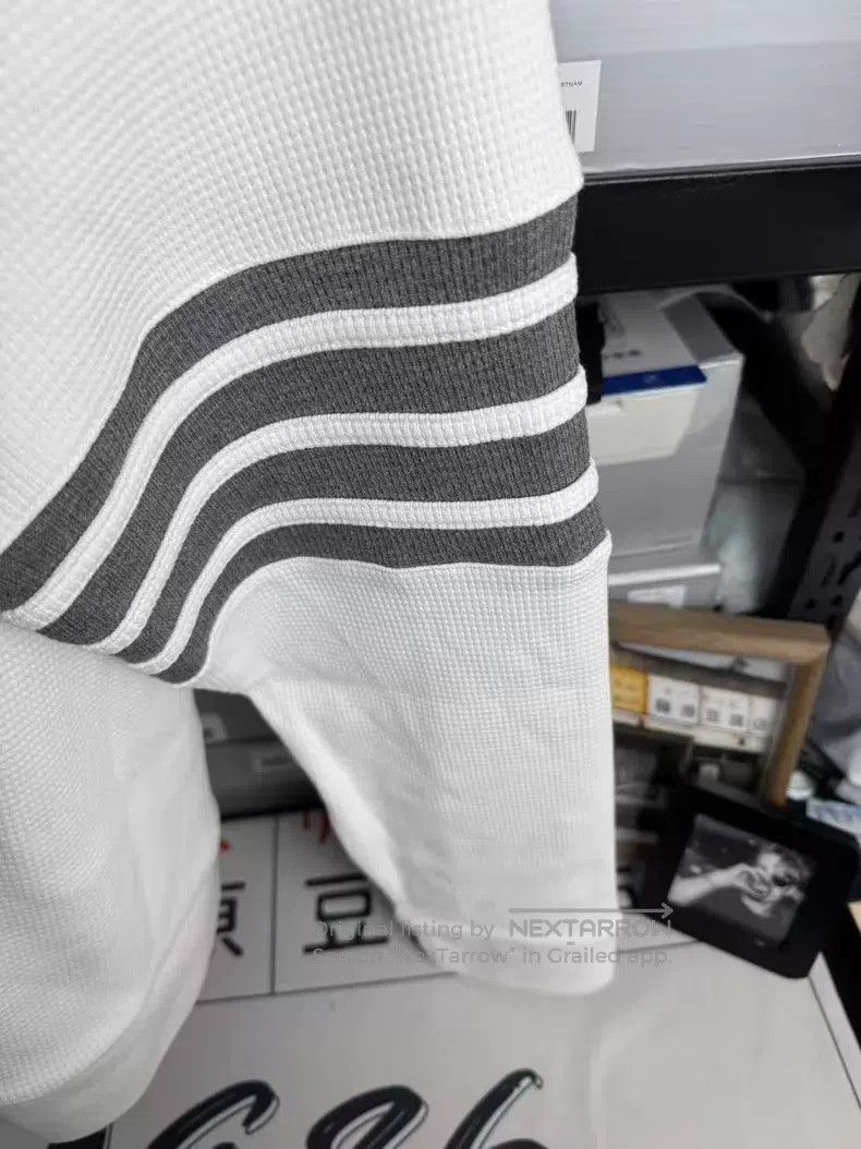 Thom Browne Thom Browne Hooded waffle long-sleeve zip-up sweatshirt Size US XL / EU 56 / 4 - 5 Thumbnail