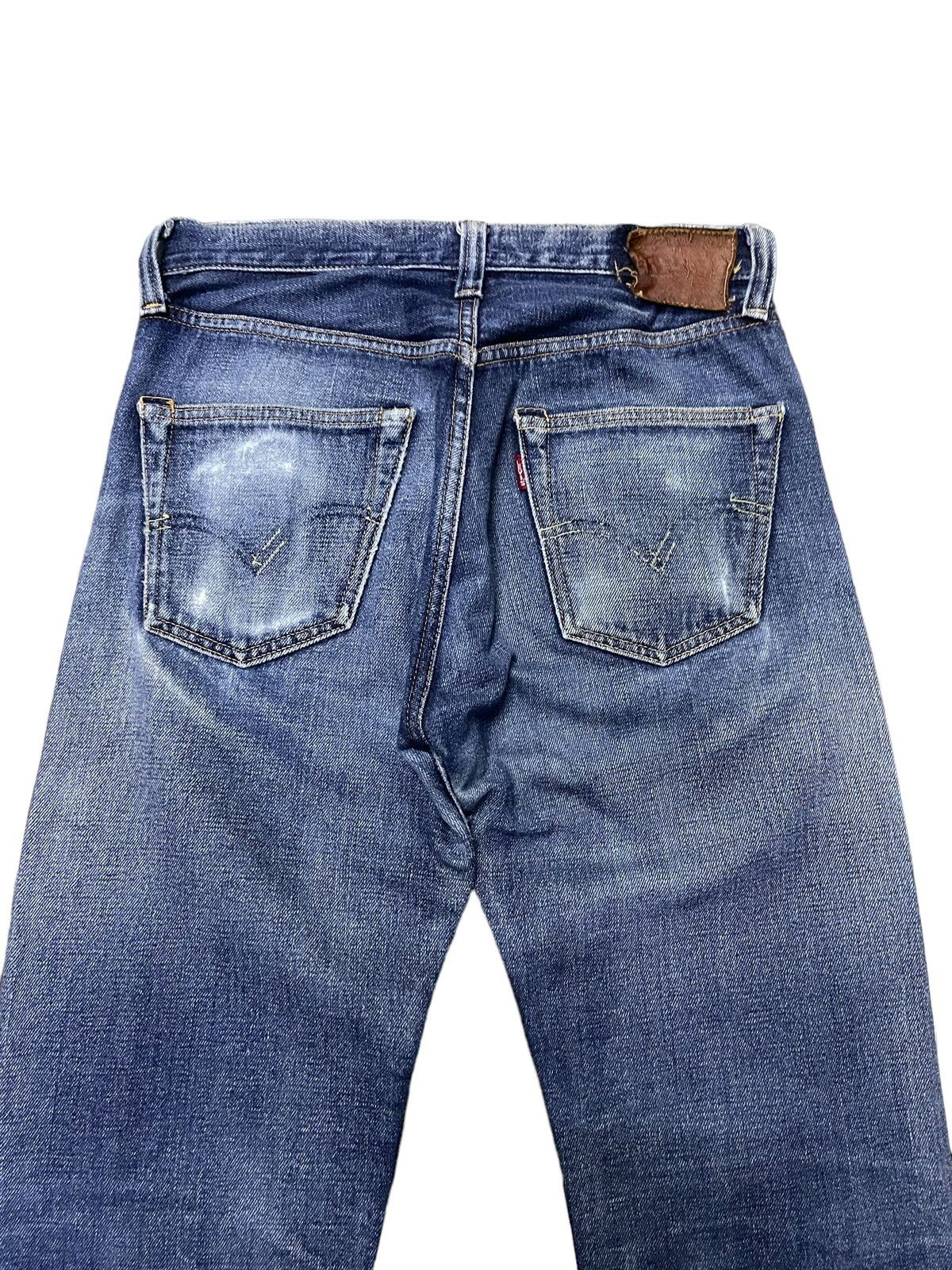 Levi's × Vintage Vintage Levis 505 Big E Selvedge Distressed Jeans Size US 30 / EU 46 - 10 Thumbnail