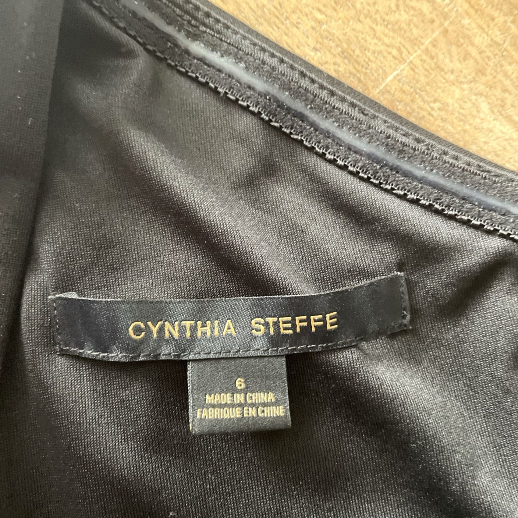 Vintage Cynthia Steffe Sheath Dress Womens Size 6 Black Halter Sleeveless Cocktail NWT Size M / US 6-8 / IT 42-44 - 4 Thumbnail