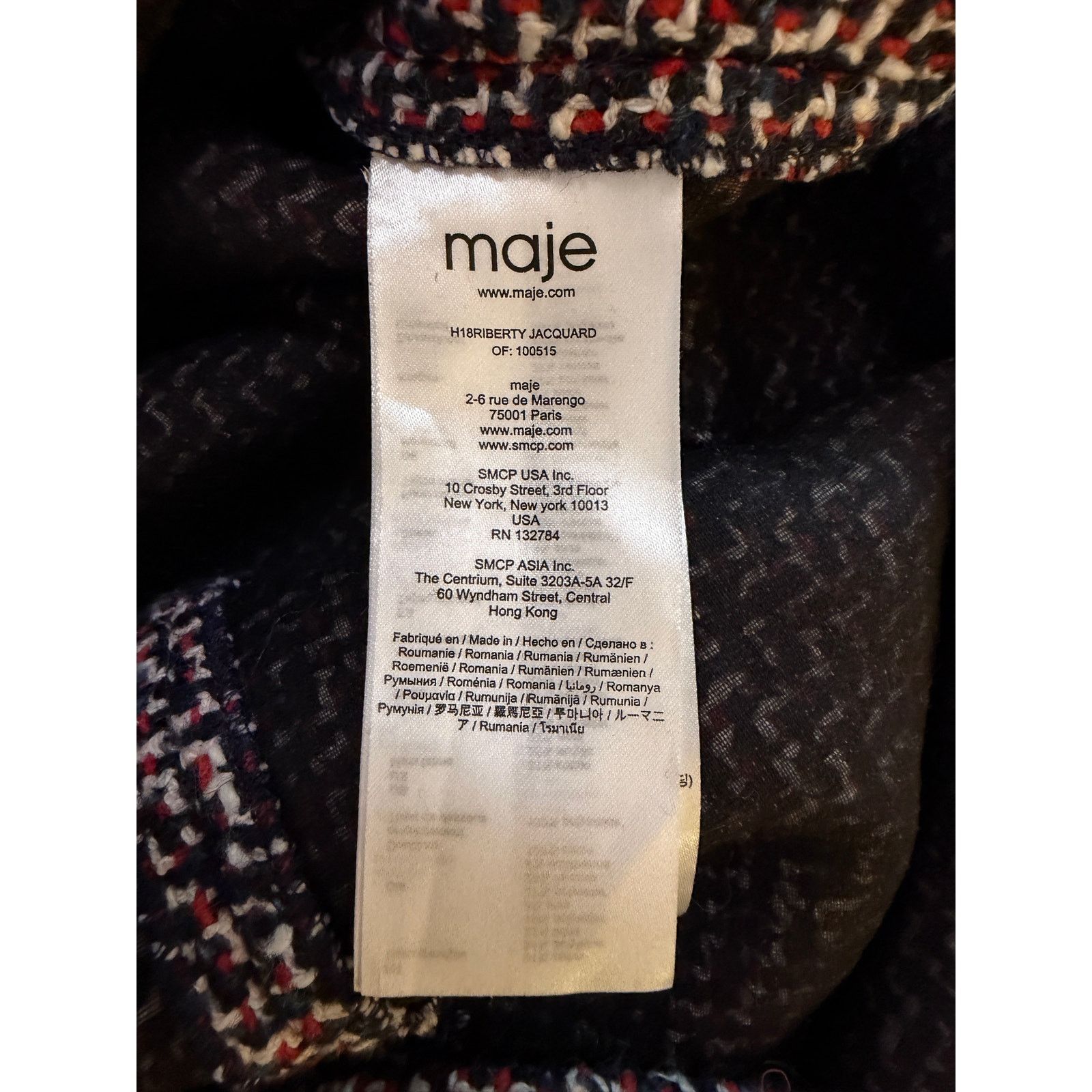 Maje Maje NWT Courte Trapez Jacquard Dress Size M / US 6-8 / IT 42-44 - 4 Thumbnail