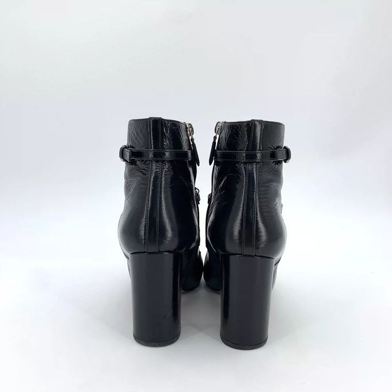 Chanel Chanel Black Chain Design Short Heels -2505 Size US 6.5 / IT 36.5 - 4 Thumbnail