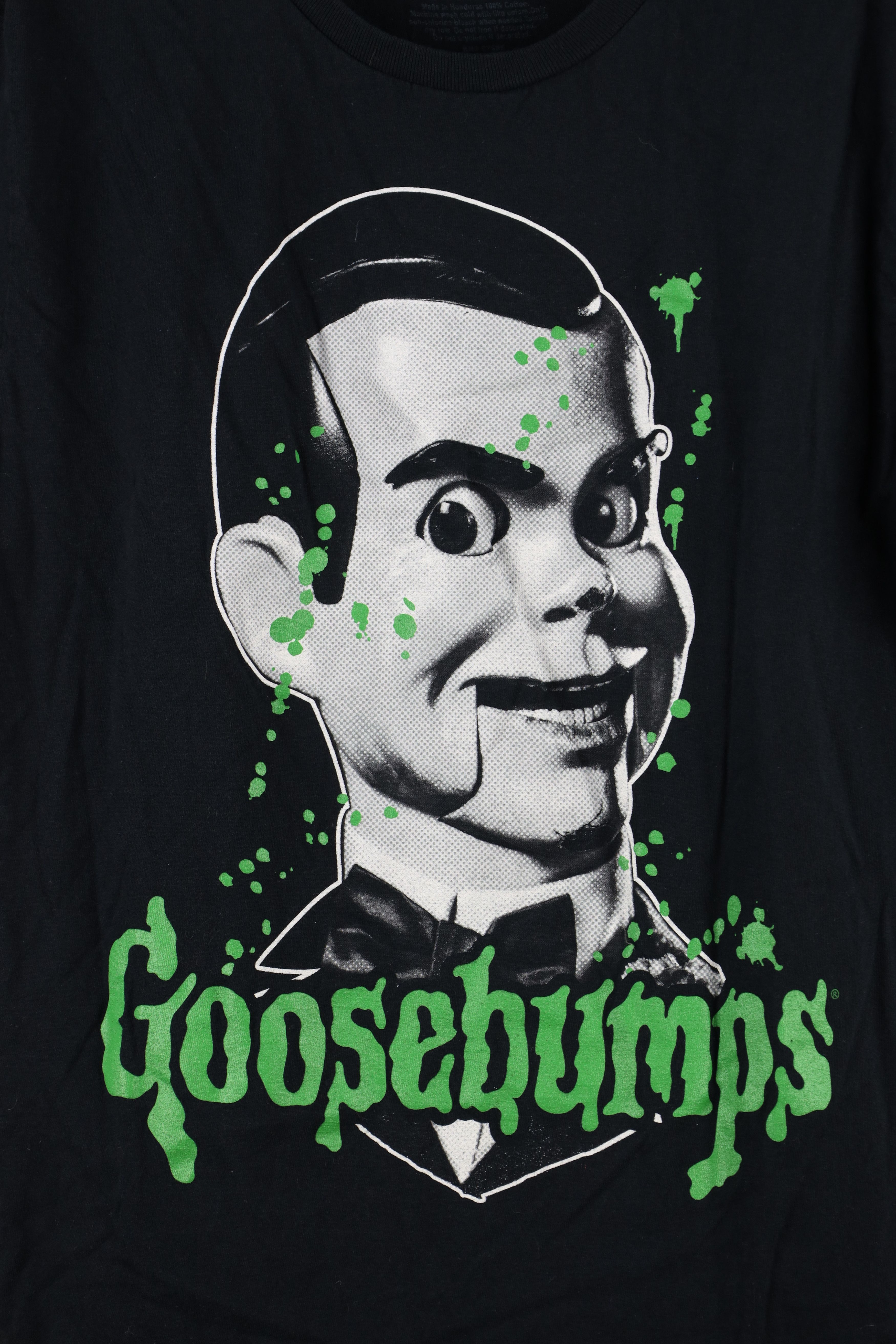 Vintage Vintage Y2K Goosebumps Spell Out Dummy Doll T-Shirt Black Size US M / EU 48-50 / 2 - 4 Thumbnail