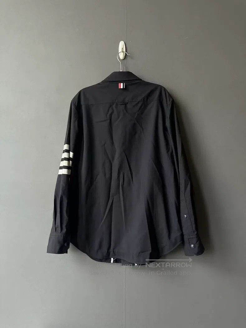 Thom Browne Thom Browne Navy Blue Wool Shirt Jacket Size US S / EU 44-46 / 1 - 2 Thumbnail
