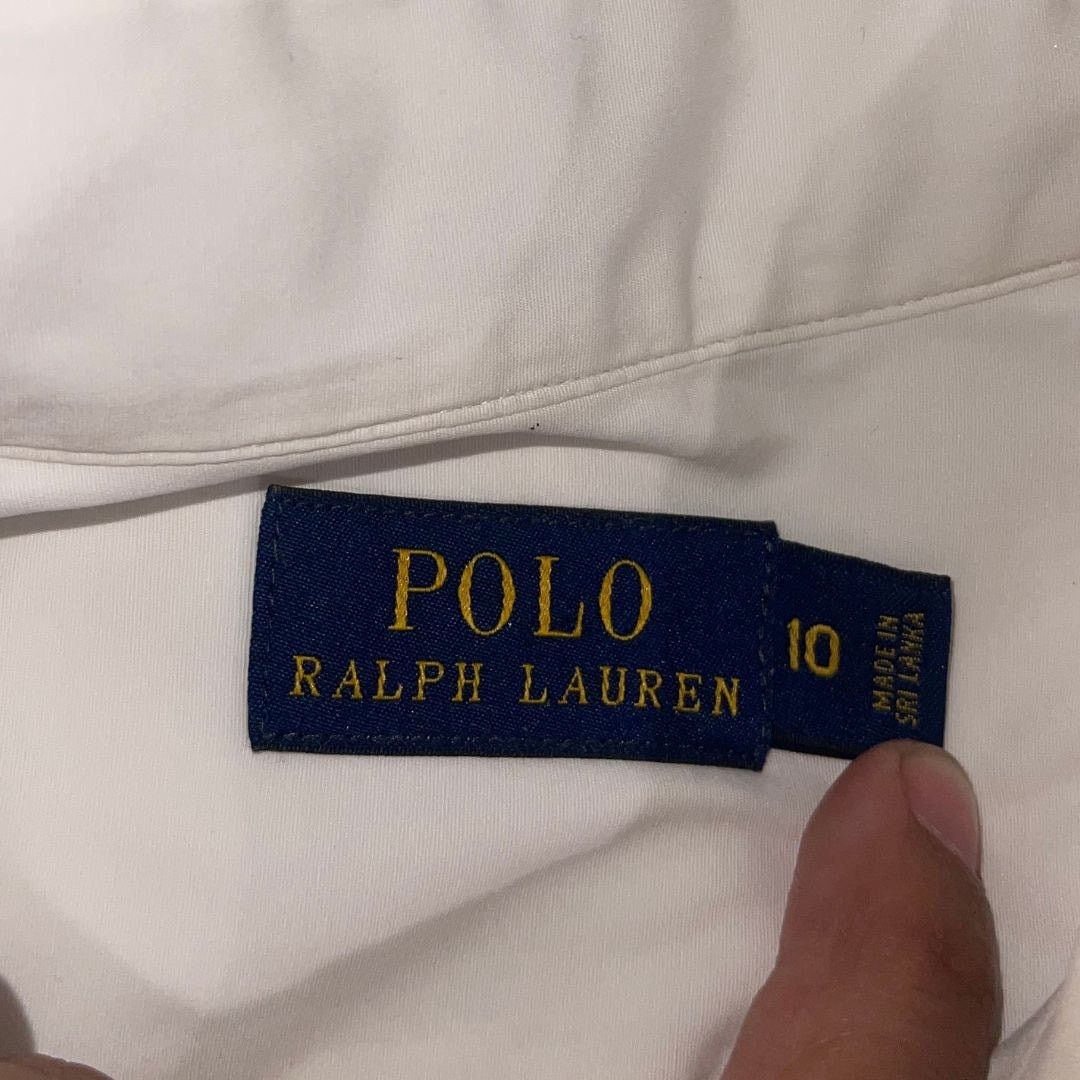 Polo Ralph Lauren Women's Long Sleeve Shirt 10 Classic Preppy Oxford Academia Size L / US 10 / IT 46 - 3 Thumbnail