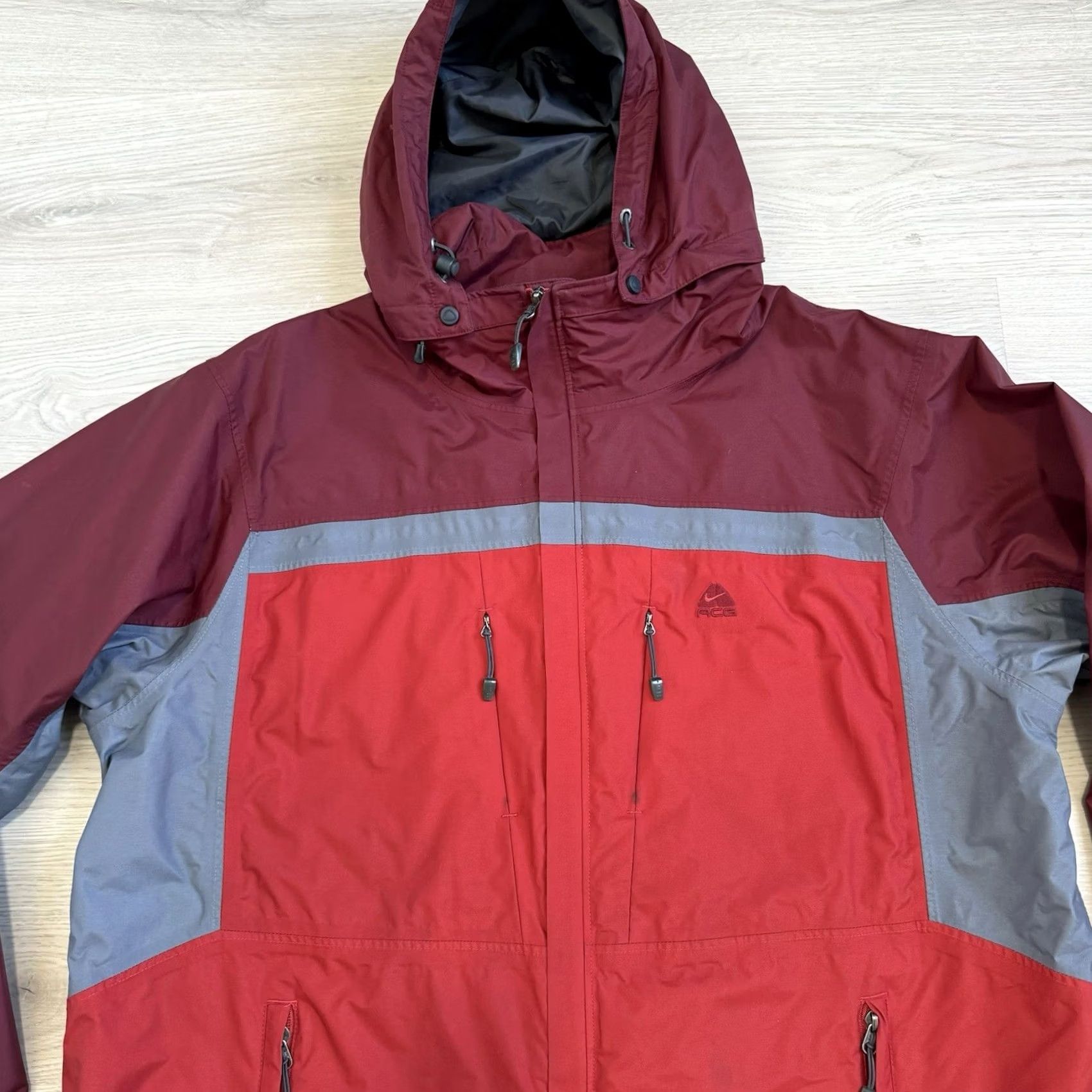 Nike VINTAGE Nike ACG Anorak Jacket XL Men Red Ski Snowboard Storm Fit 3 Devils Tower Size US XL / EU 56 / 4 - 3 Thumbnail