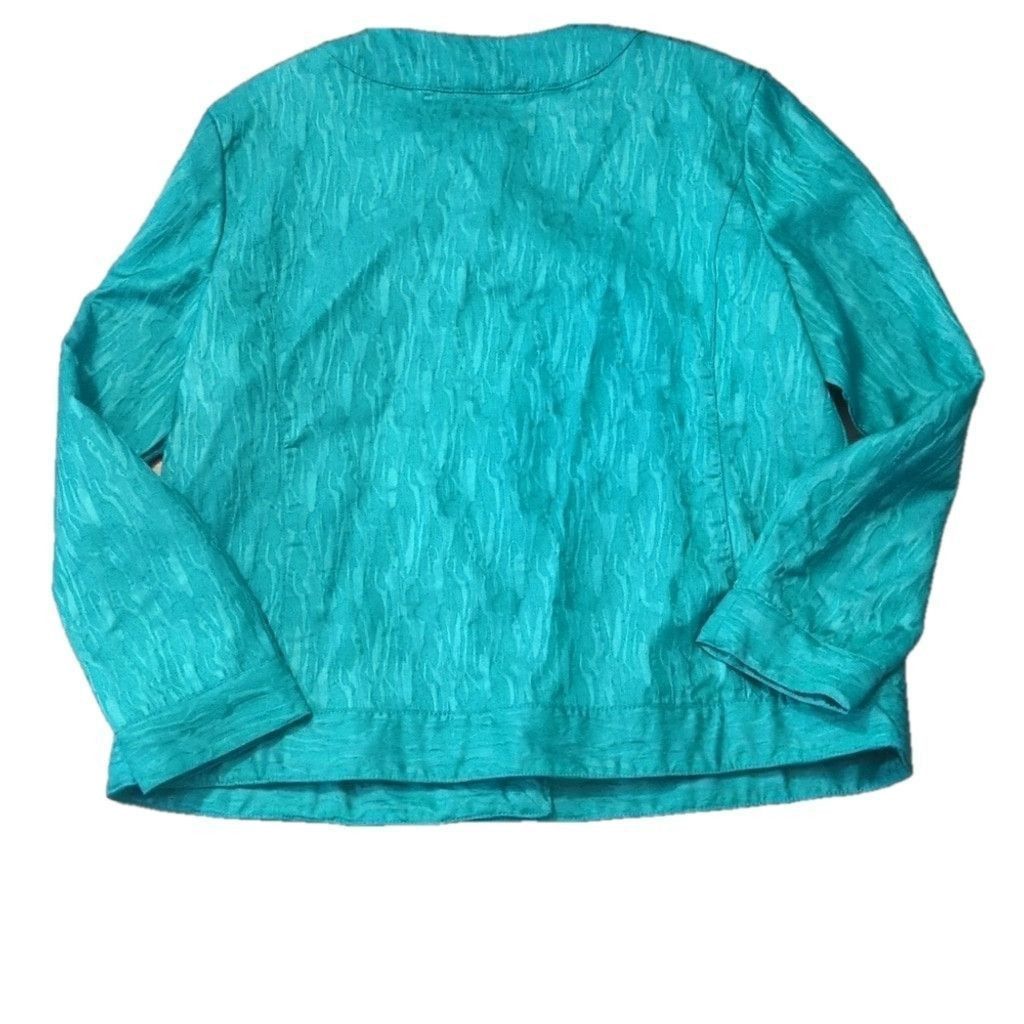 Chicos Chicos aqua blue button down jacket size 3 Size XL / US 12-14 / IT 48-50 - 3 Thumbnail