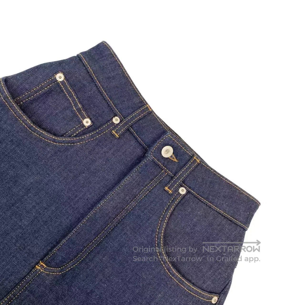 Loewe Loewe Logo embroidered denim skirt| Size 42" / US 20 - 3 Thumbnail