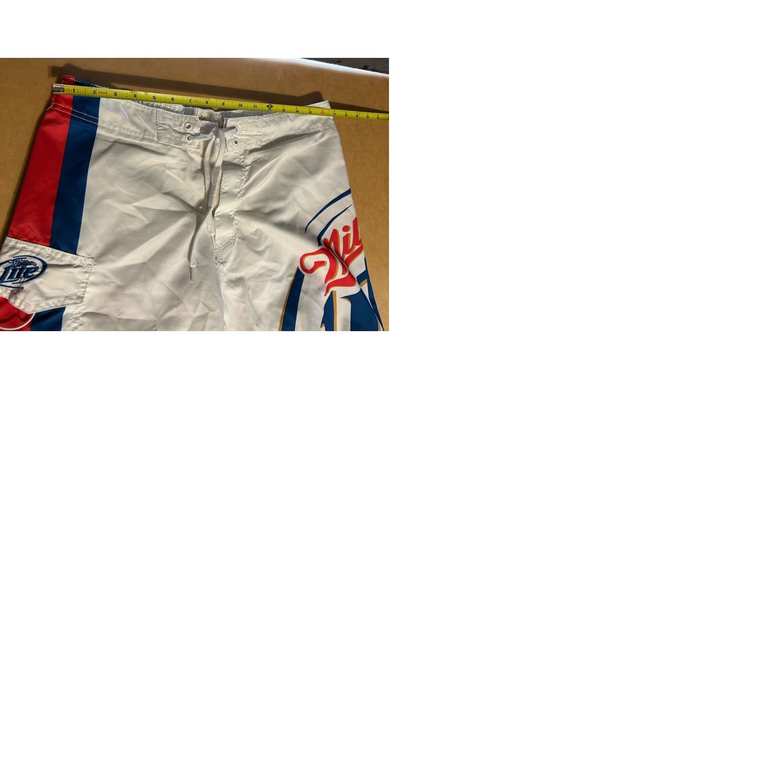 Vintage Miller Lite Swim Trunks Bottom Men 34x10 Pockets Drawstring Beach Surfing Y2K Vintage 2000s Size US 34 / EU 50 - 12 Thumbnail