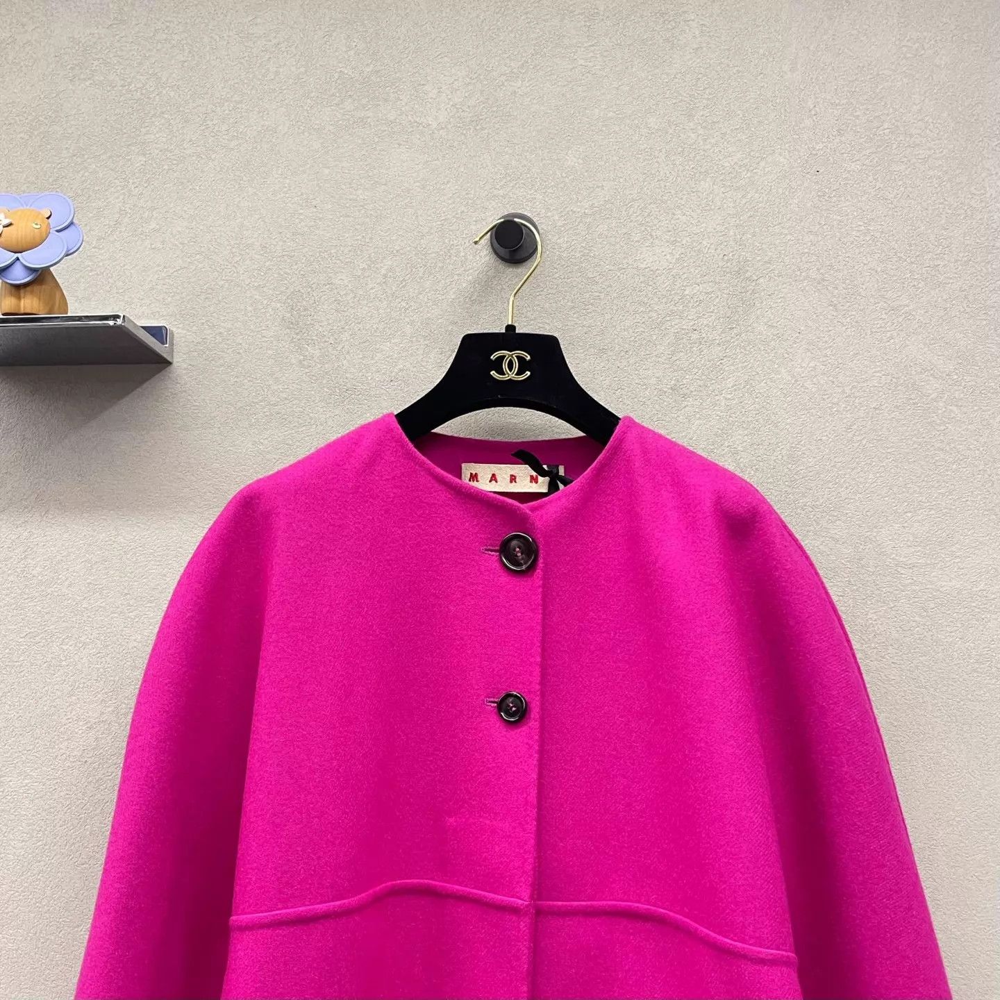 Marni Marni Pitaya Pink Wool Coat 36 Size XS / US 0-2 / IT 36-38 - 4 Thumbnail