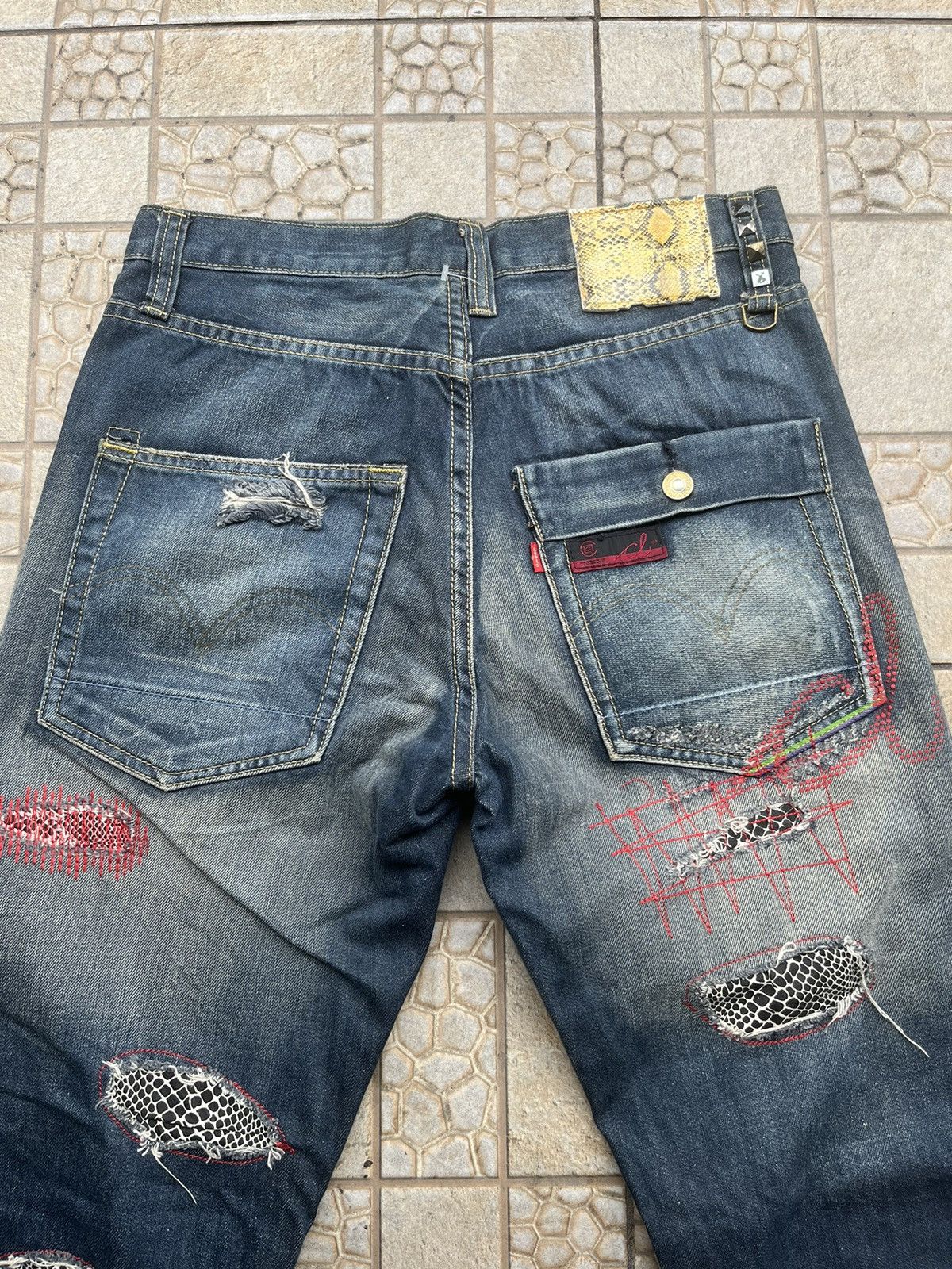 Levi's Vintage Clothing Levis Clot 505 Pyton Rework Washed Size US 30 / EU 46 - 2 Thumbnail