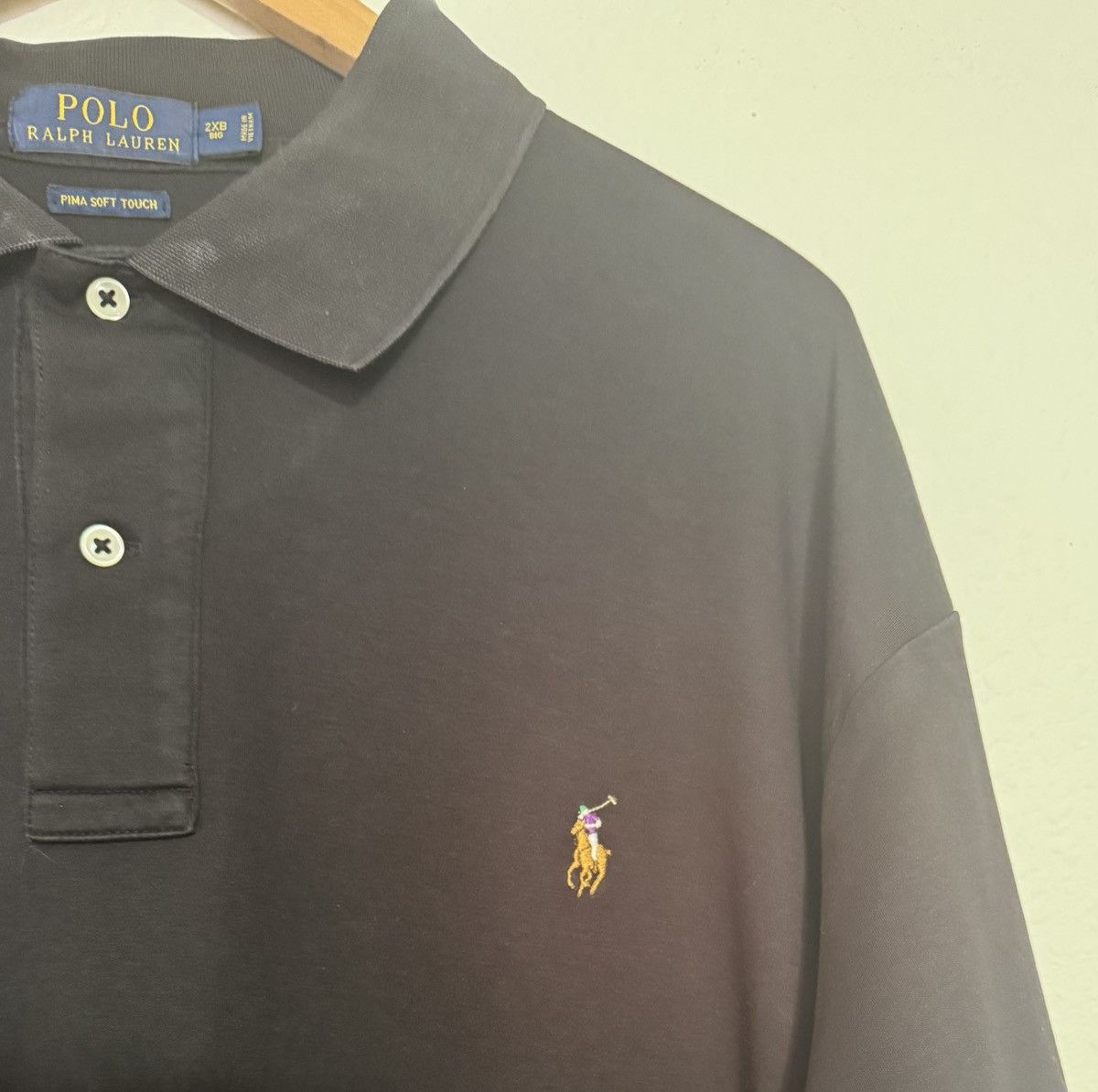 Polo Ralph Lauren Polo Ralph Lauren Black Shirt Size US XXL / EU 58 / 5 - 2 Thumbnail