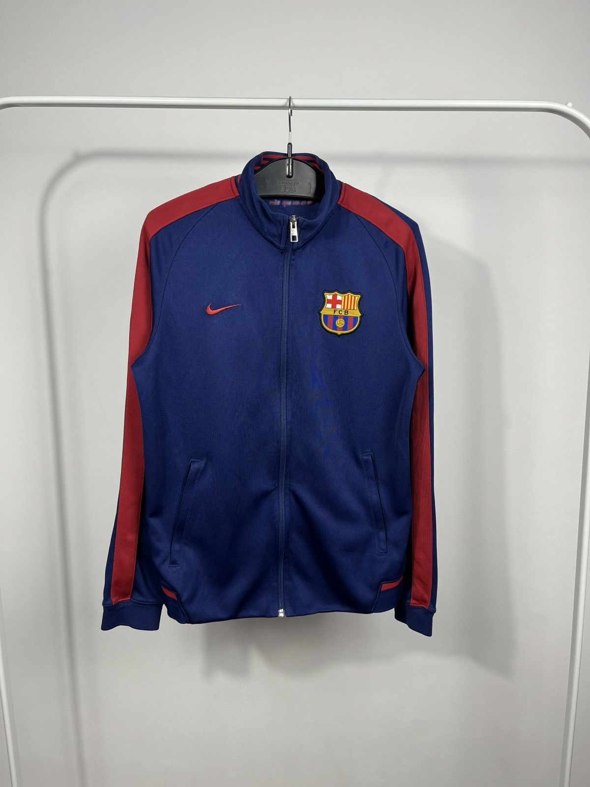 Nike Nike FC Barcelona 2015 season track jacket navy red M Size US M / EU 48-50 / 2 - 1 Thumbnail