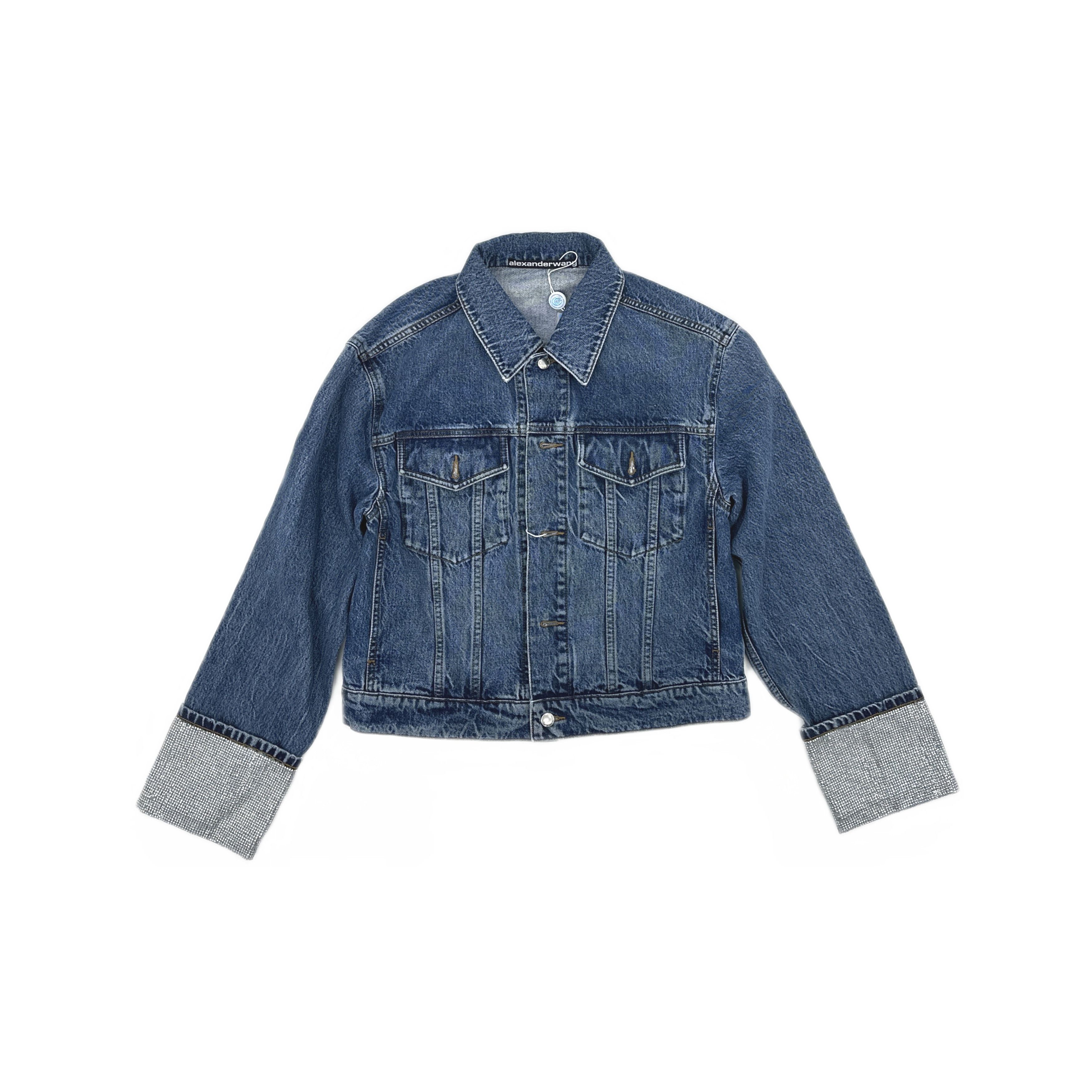 Alexander Wang Alexander Wang Crystal Cuff Denim Jacket Size M Size M / US 6-8 / IT 42-44 - 1 Thumbnail