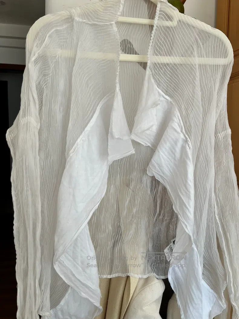 Issey Miyake Issey Miyake White Jacket Size S / US 4 / IT 40 - 3 Thumbnail