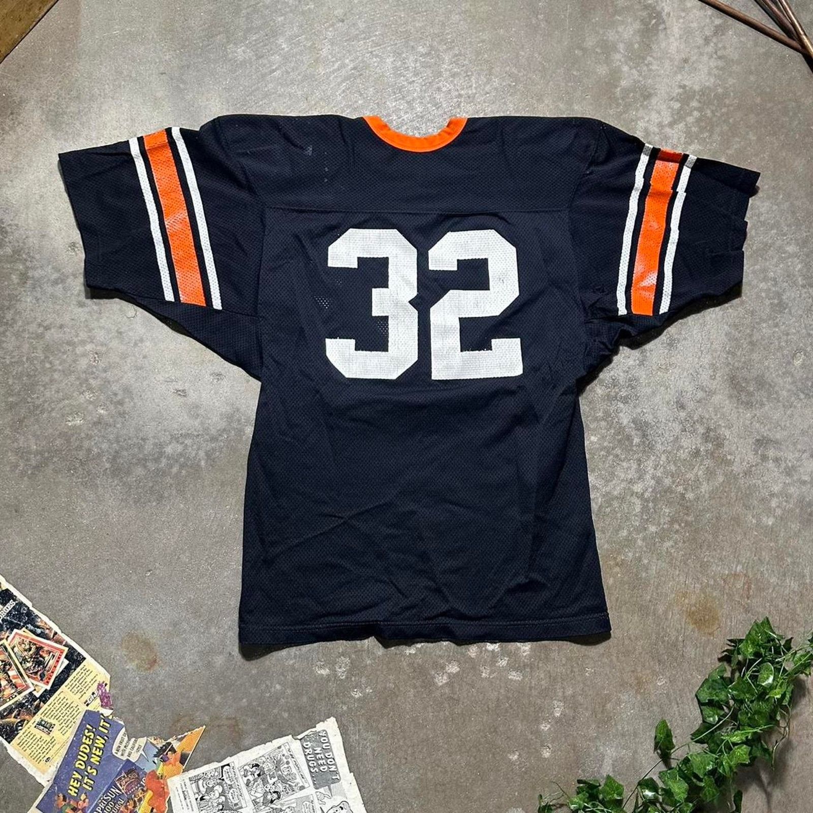 Russell Athletic Vintage 80s Russell Athletic Football Jersey Black Orange Size US L / EU 52-54 / 3 - 3 Thumbnail