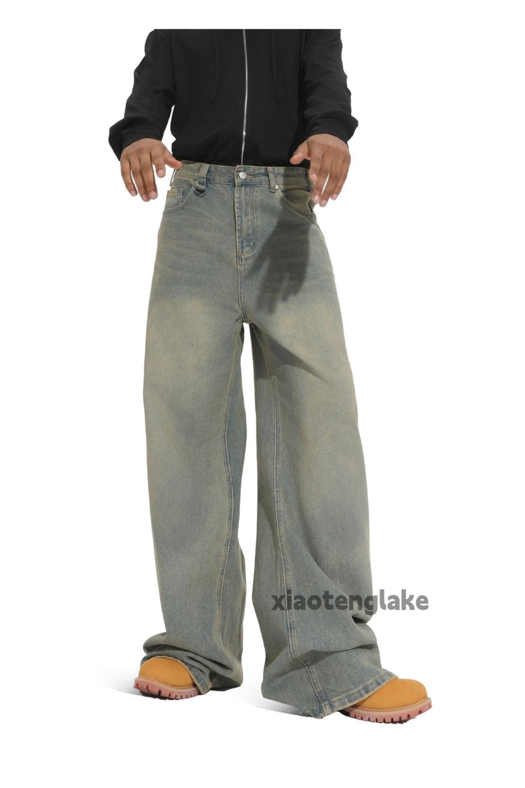 Jean xz vintage washed faded cleanfit yuppie flared jeans Size US 32 / EU 48 - 1 Thumbnail