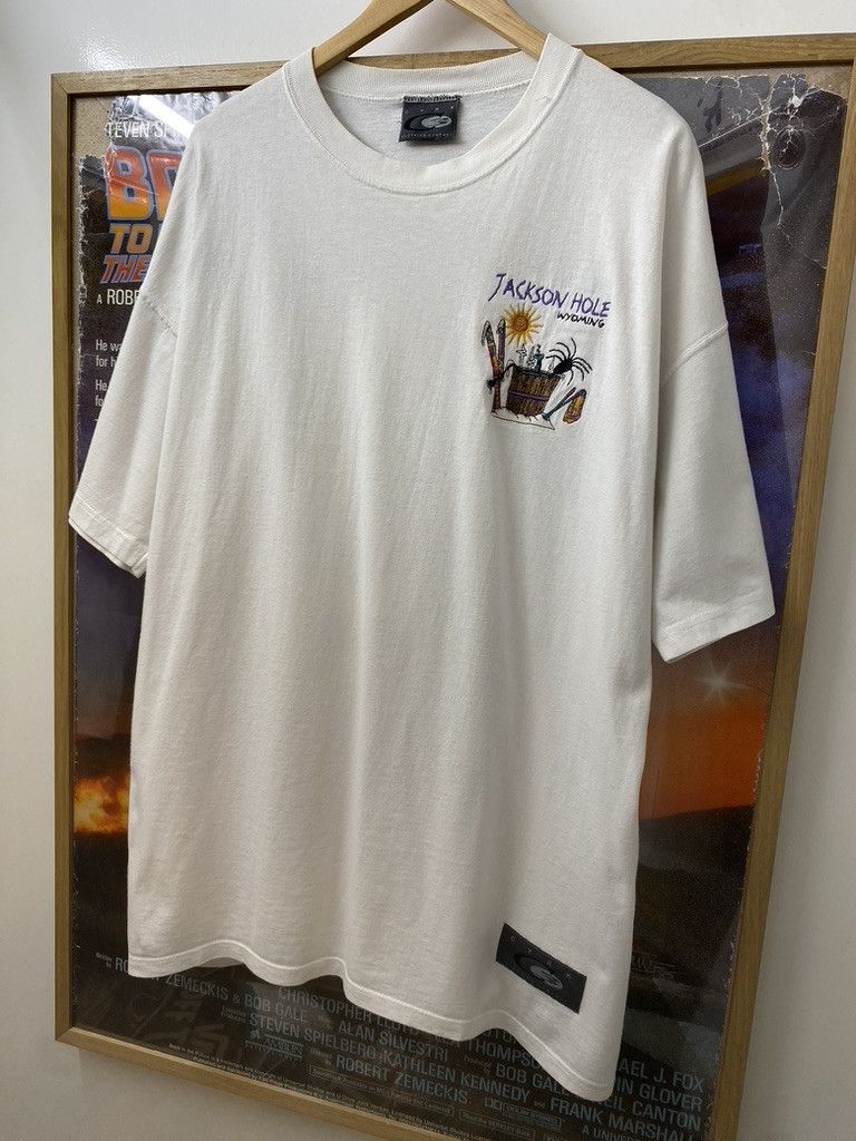 Vintage 90s Vintage CYRK Jackson Hole Souvenir Tee Size US XL / EU 56 / 4 - 5 Thumbnail