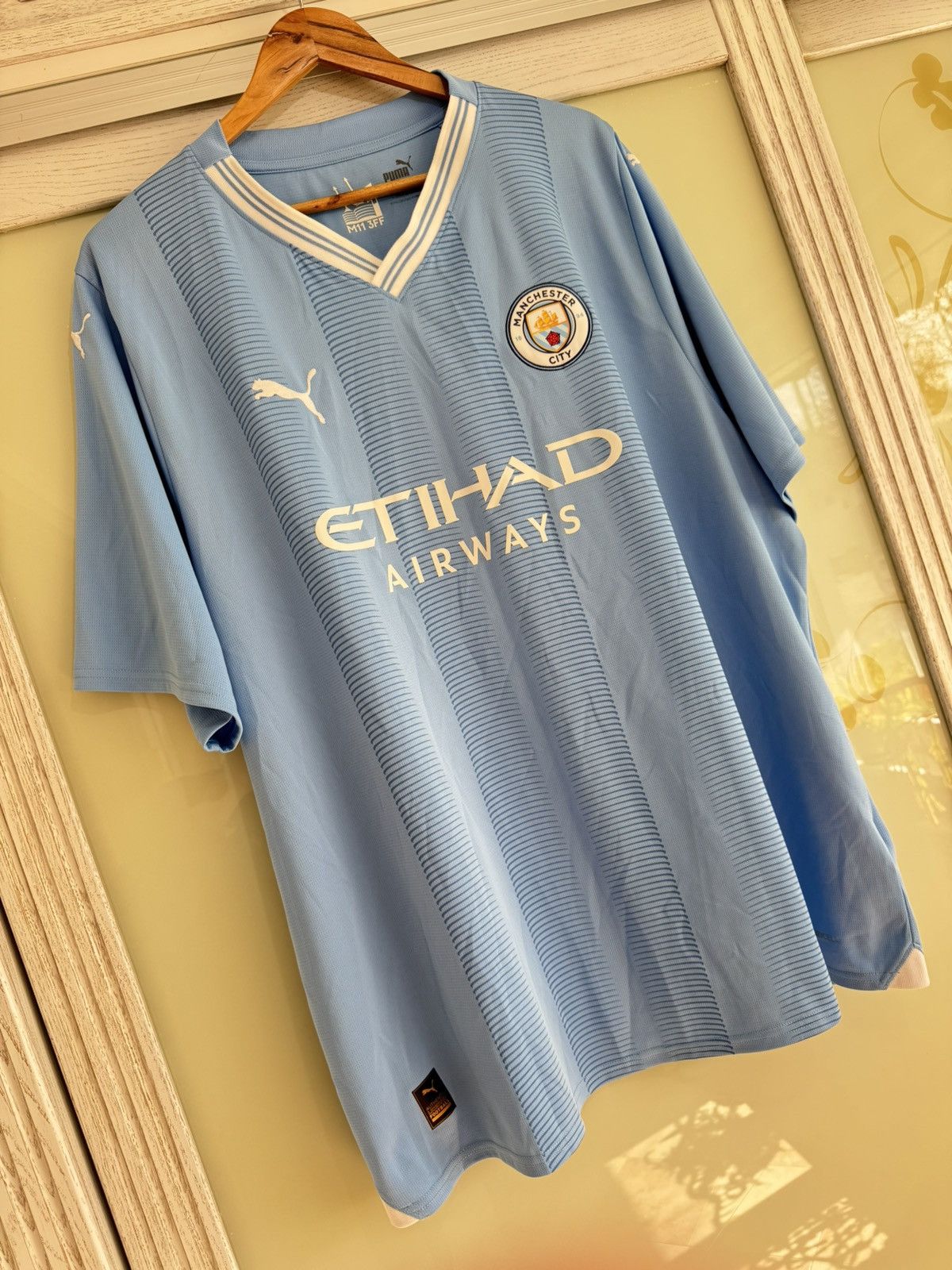Puma Manchester City 2023-2024 Home Soccer Jersey Football Kit Size US XXL / EU 58 / 5 - 5 Thumbnail