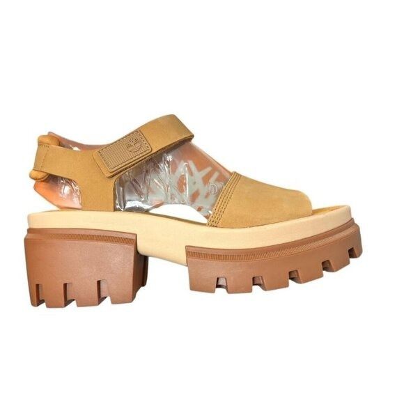 Timberland Timberland Womens Tan Suede Leather Strap Open Toe Lug Sole Size US 9 / IT 39 - 2 Thumbnail