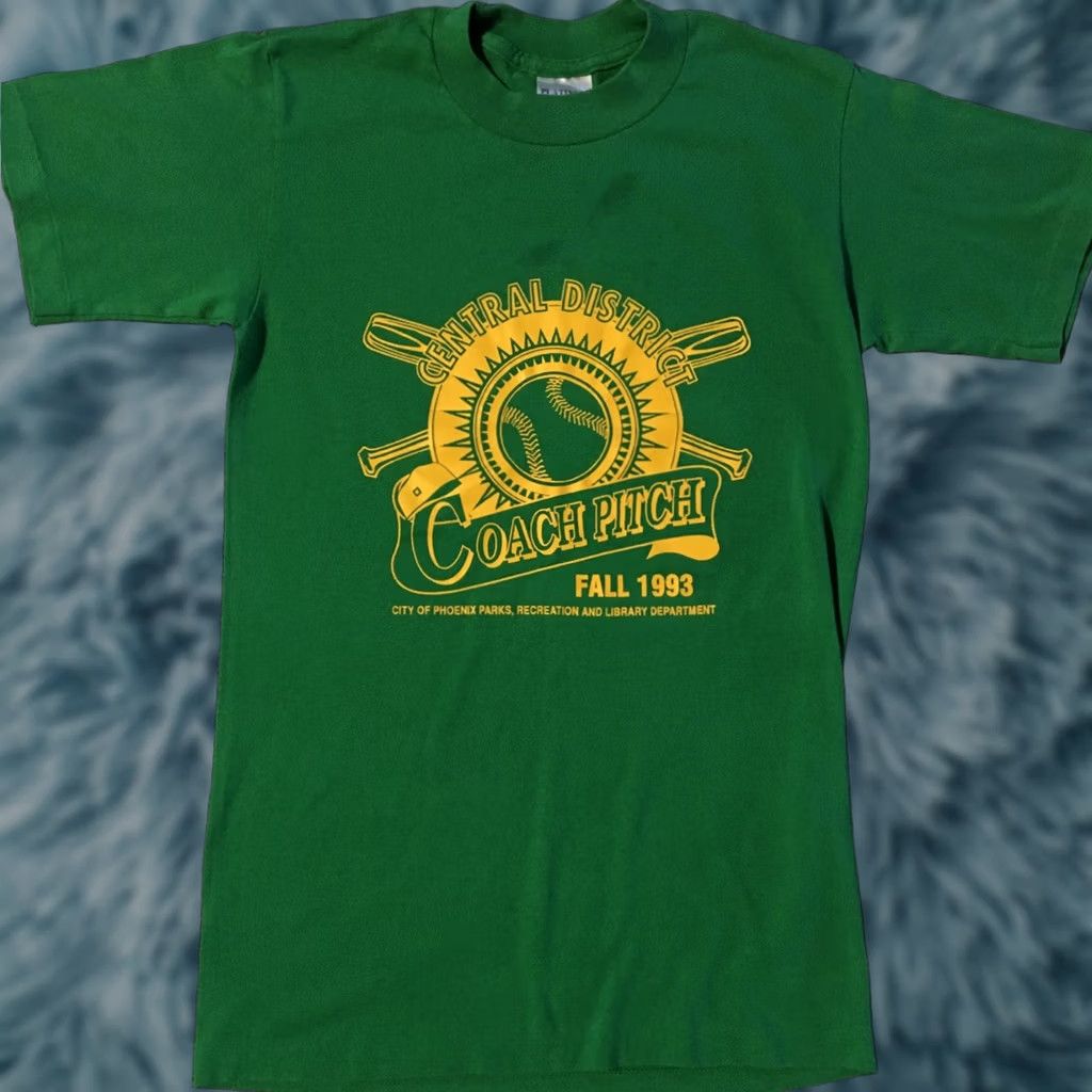 Vintage VINTAGE Phoenix Baseball Shirt S Green 90s 80s USA Track Grunge College Custom Single Stitch Mens T-Shirt Size US S / EU 44-46 / 1 - 1 Thumbnail