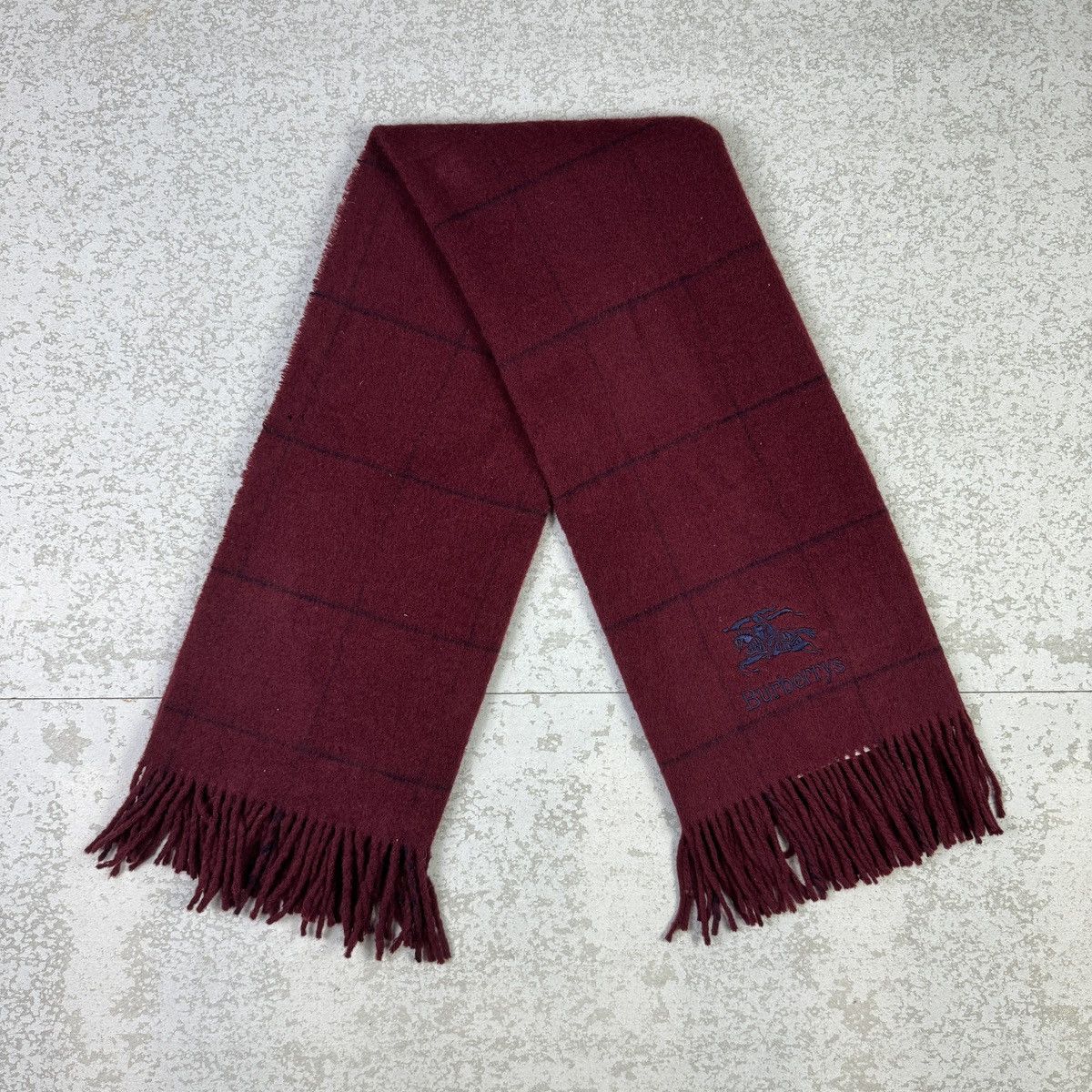 Burberry × Vintage Vintage Burberrys Scarf / Muffler / Neckwear - as0001 Size ONE SIZE - 1 Thumbnail