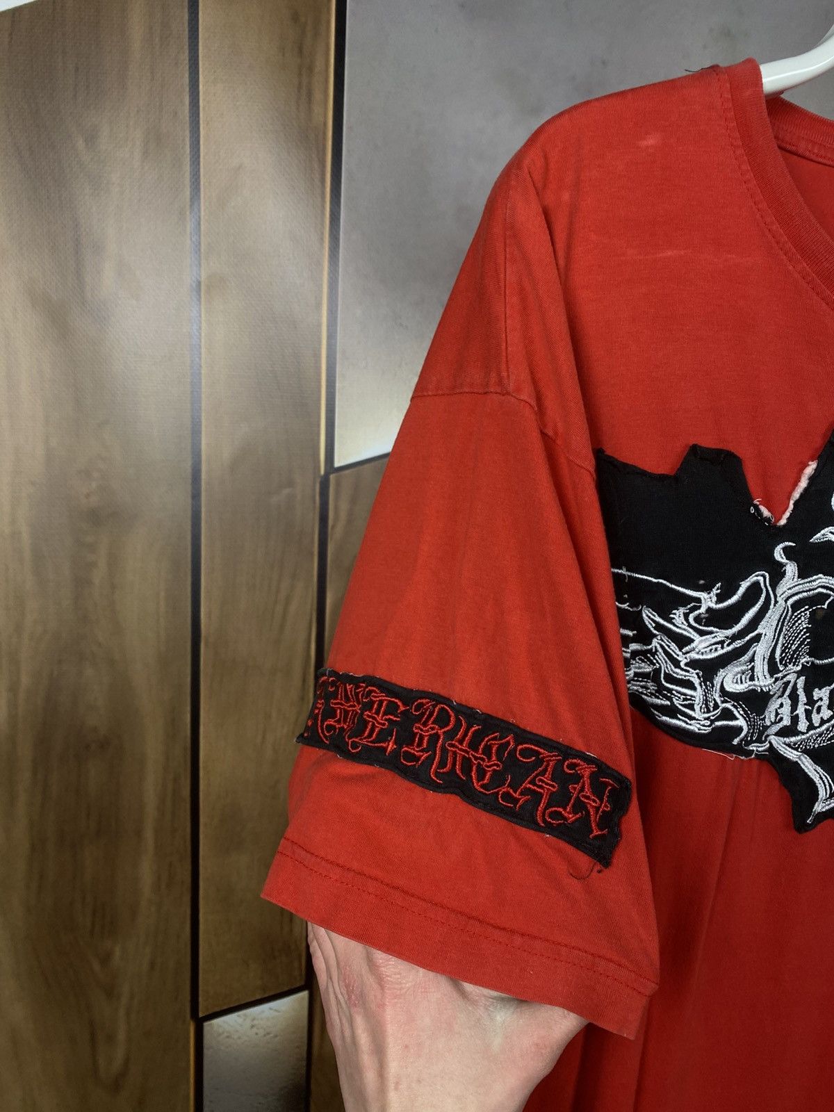 Vintage 🫀Vintage T-Shirt Blac Label Patchwork Rock Band Y2K VTG Tee🫀 Size US XXL / EU 58 / 5 - 5 Thumbnail