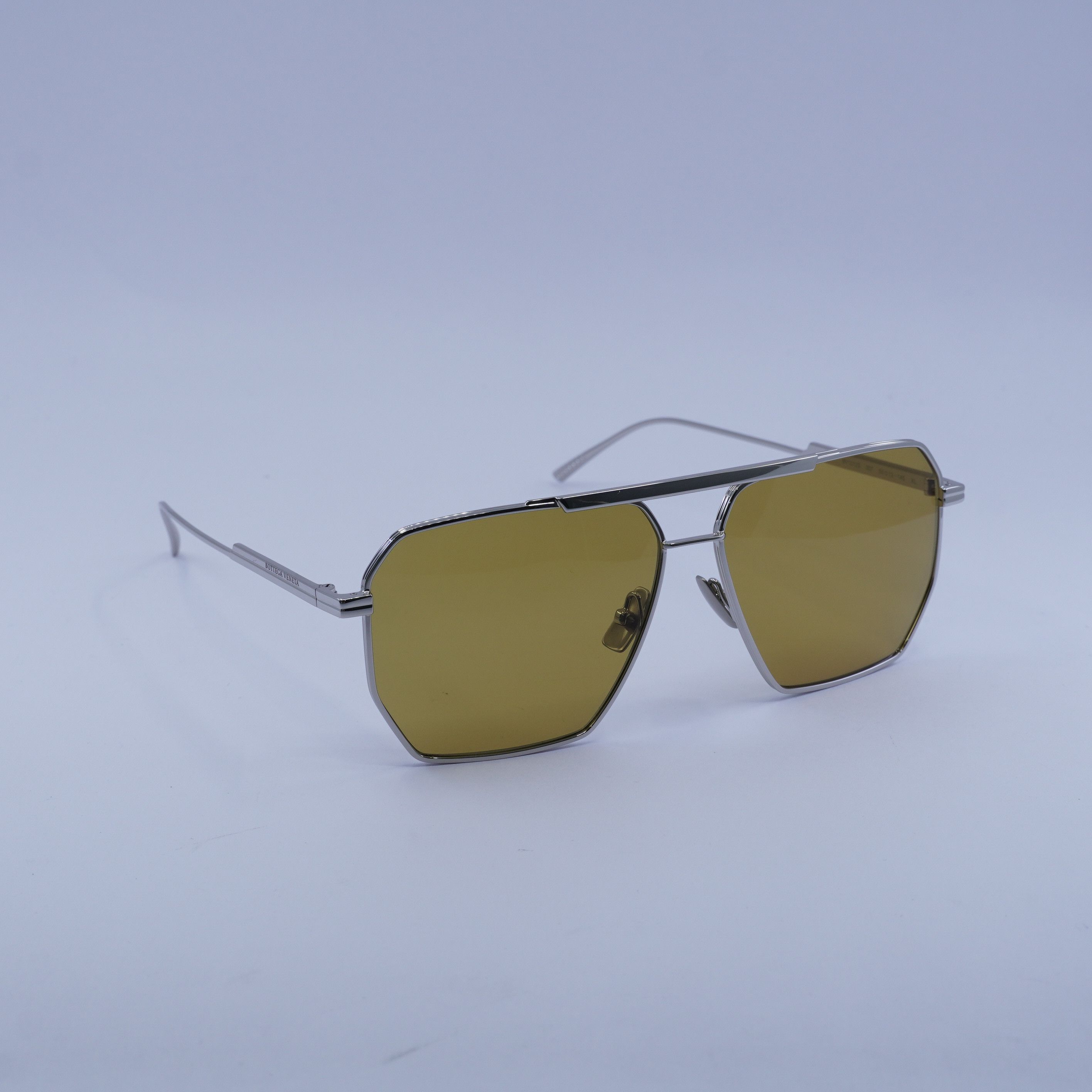 Bottega Veneta 🕶️ New Bottega Veneta BV1012S 007 Sunglasses - Silver Frame Size ONE SIZE - 1 Thumbnail