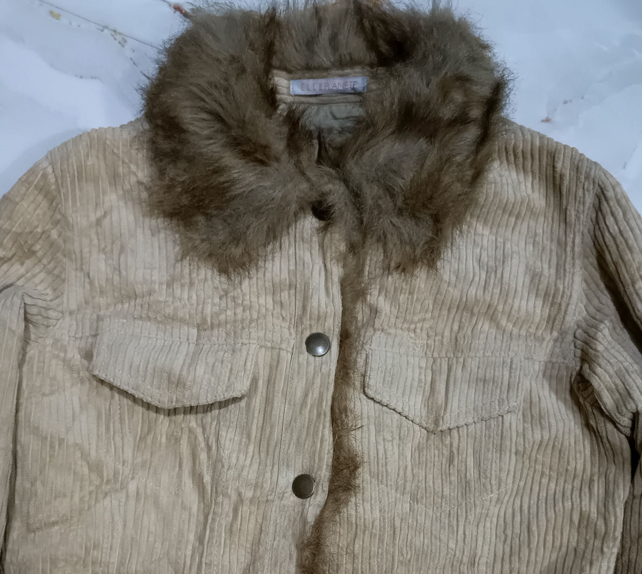 14th Addiction Japanese~ Crazy Fur Button Corduroy Jacket Size US S / EU 44-46 / 1 - 4 Thumbnail