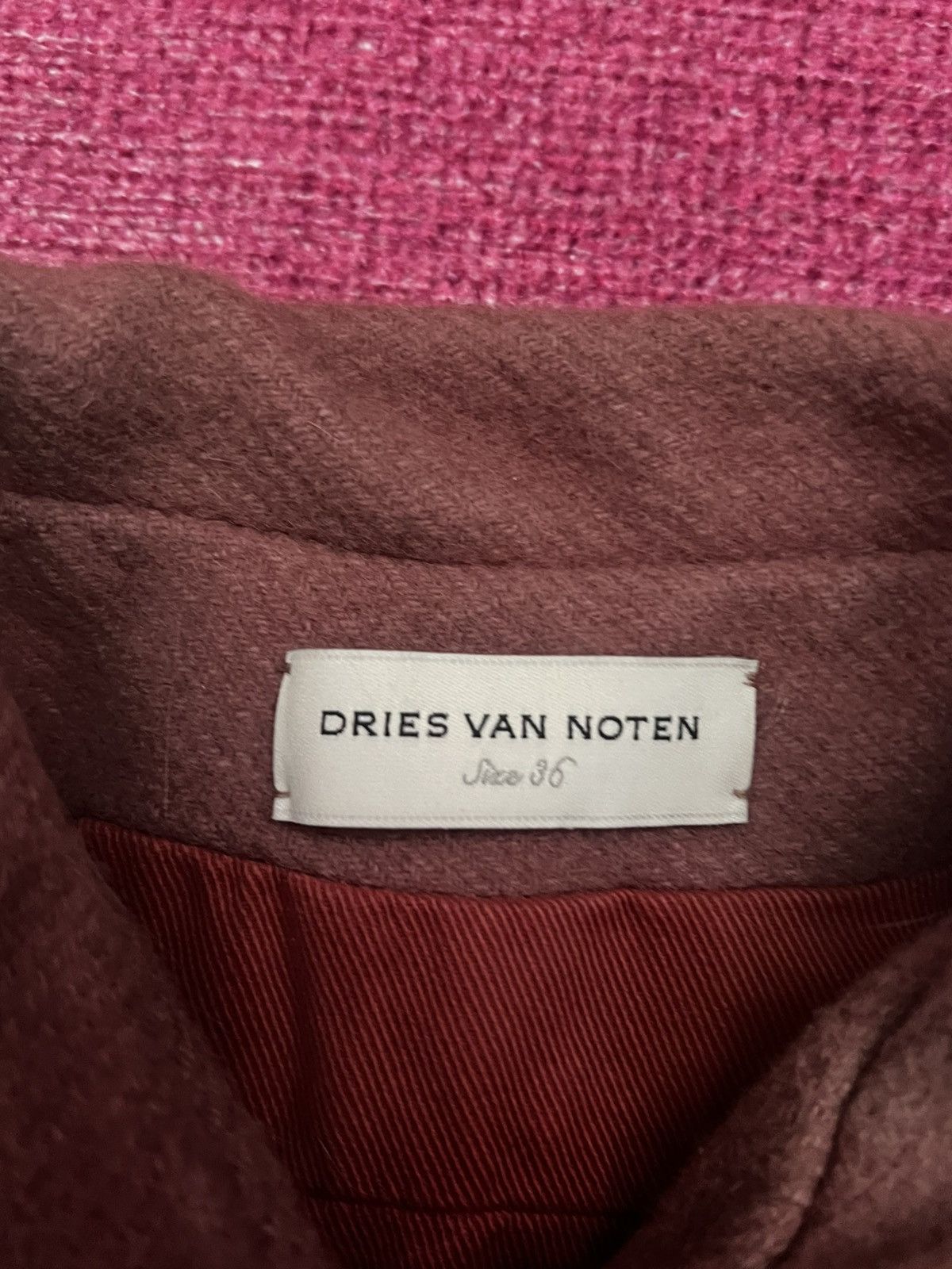 Dries Van Noten AW 14 Backzip Wool Coat Size XS / US 0-2 / IT 36-38 - 3 Thumbnail
