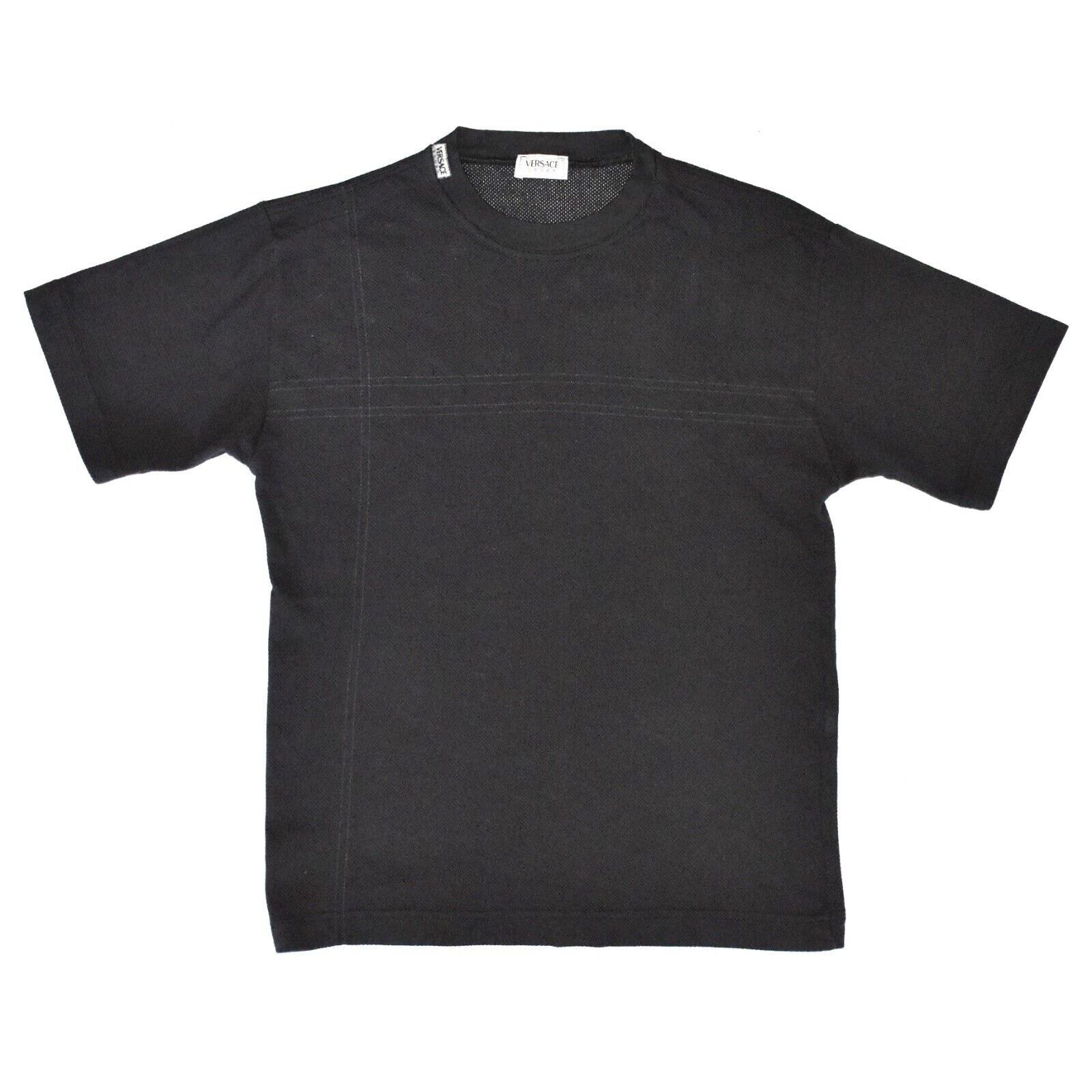 Versace VERSACE SPORT Graphite Mesh Crew Sweater T-Shirt Sz 46 US S Size US S / EU 44-46 / 1 - 1 Thumbnail