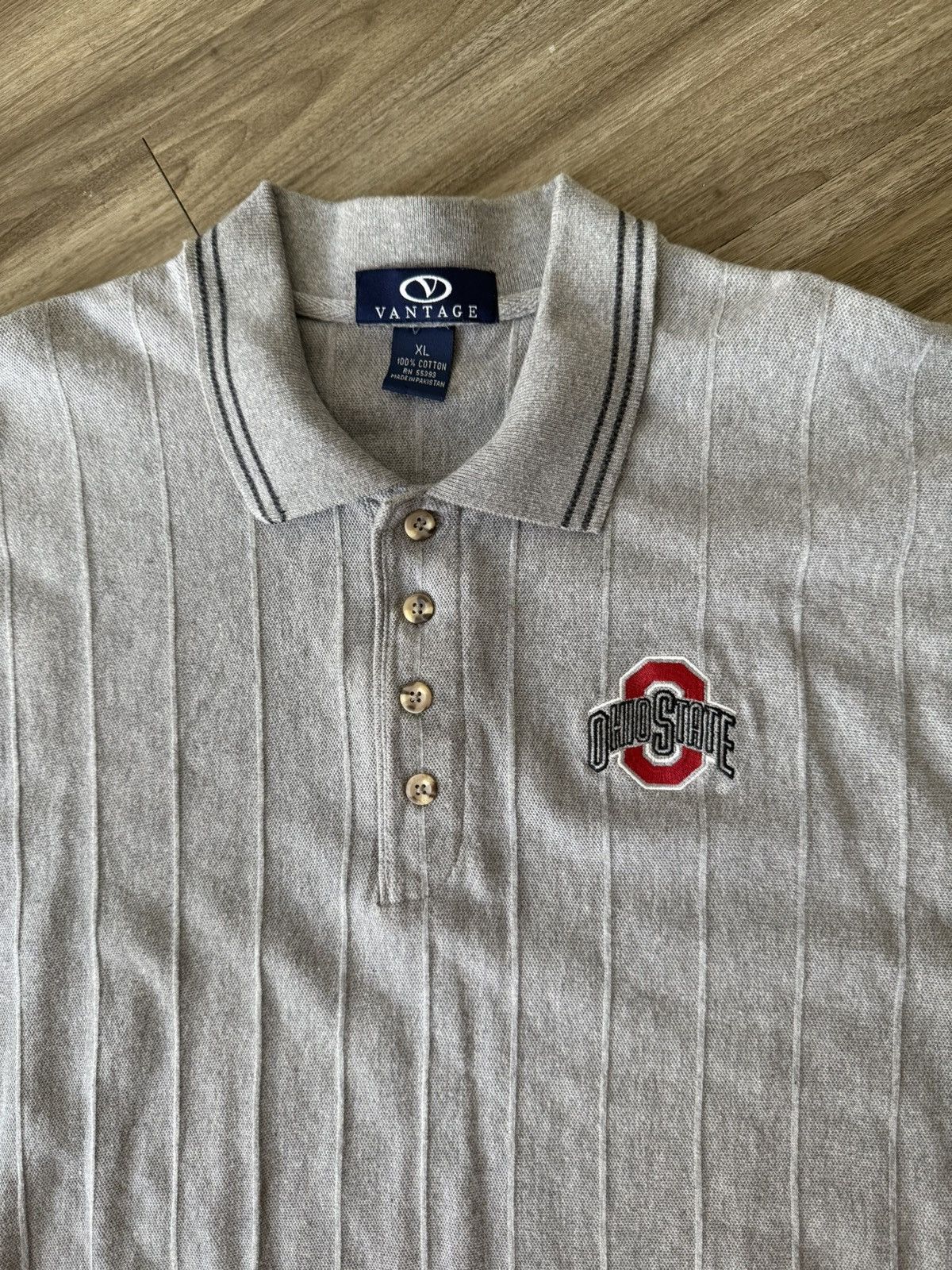 Vintage Vantage Ohio State Buckeyes polo shirt Size US XL / EU 56 / 4 - 2 Thumbnail