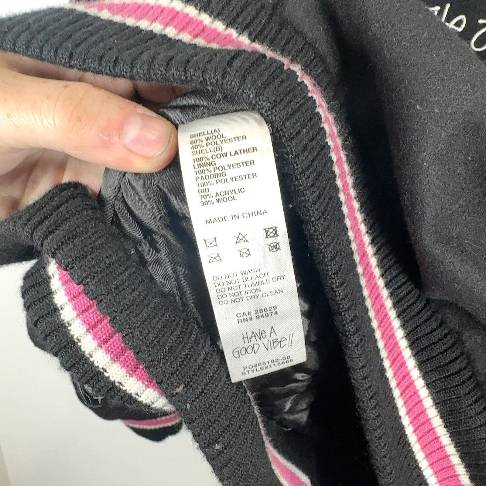 Stussy Stussy 'Talk Melton' Striped Varsity Jacket Size US M / EU 48-50 / 2 - 7 Thumbnail
