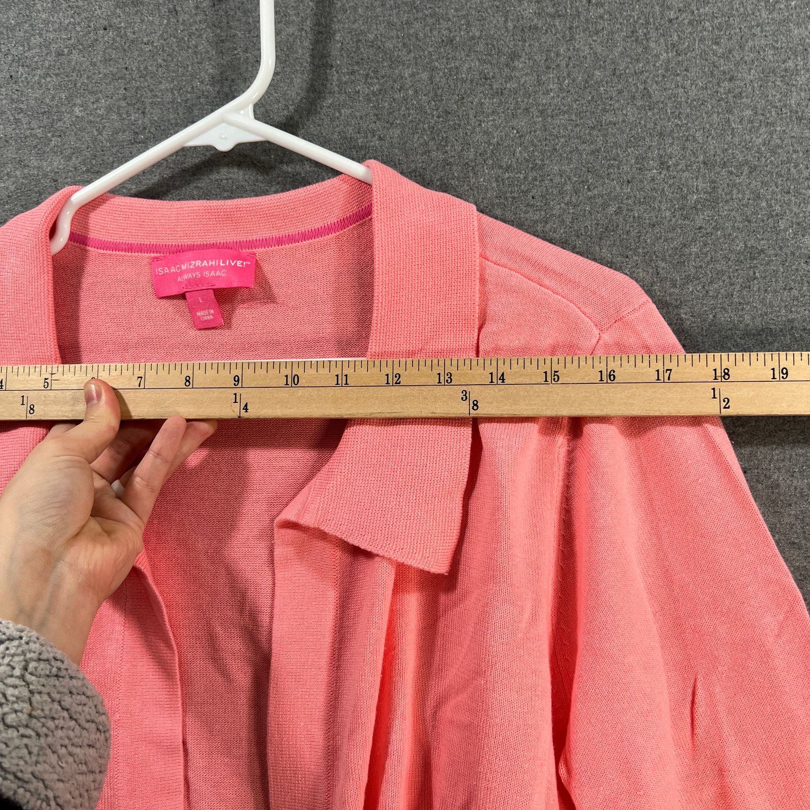 Isaac Mizrahi Isaac Mizrahi Live! Collared Sweeter Cardigan Cardigan Pink Size L / US 10 / IT 46 - 6 Thumbnail