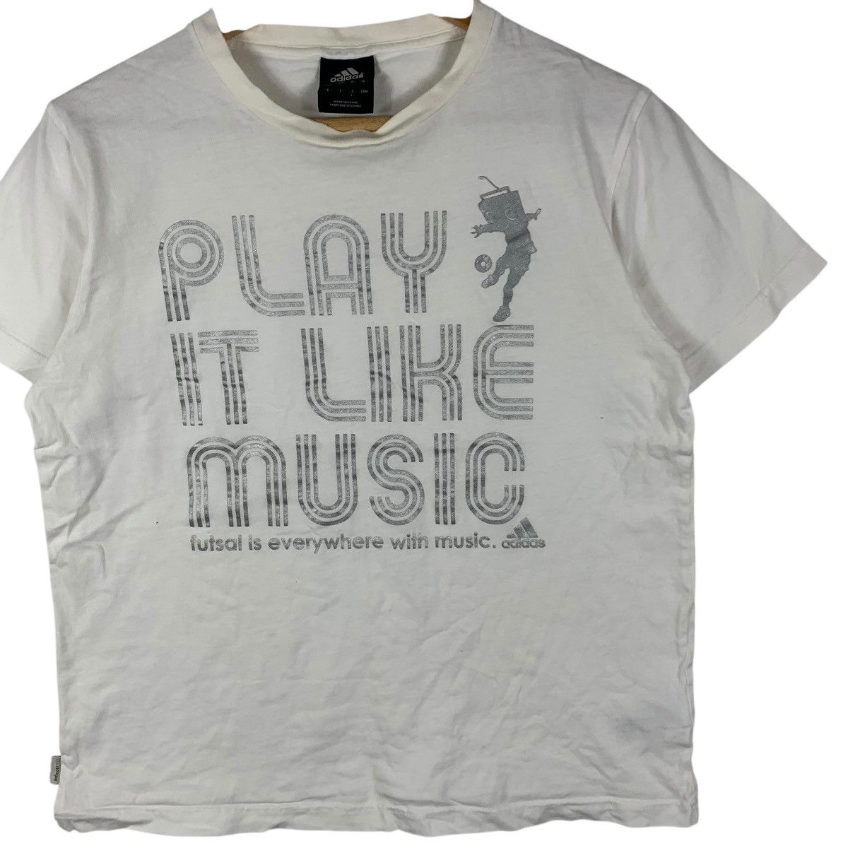 Adidas ADIDAS EQUIPMENT FUTSAL Play Like Music Sportswear Tee Size US L / EU 52-54 / 3 - 5 Thumbnail