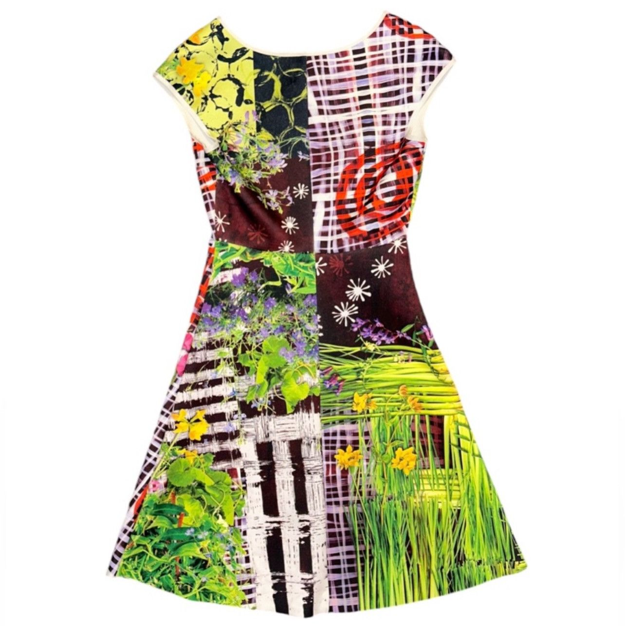 Clover Canyon CLOVER CANYON Aline Neoprene Mini Multicolor Flora Y2K Dress Size S / US 4 / IT 40 - 5 Thumbnail