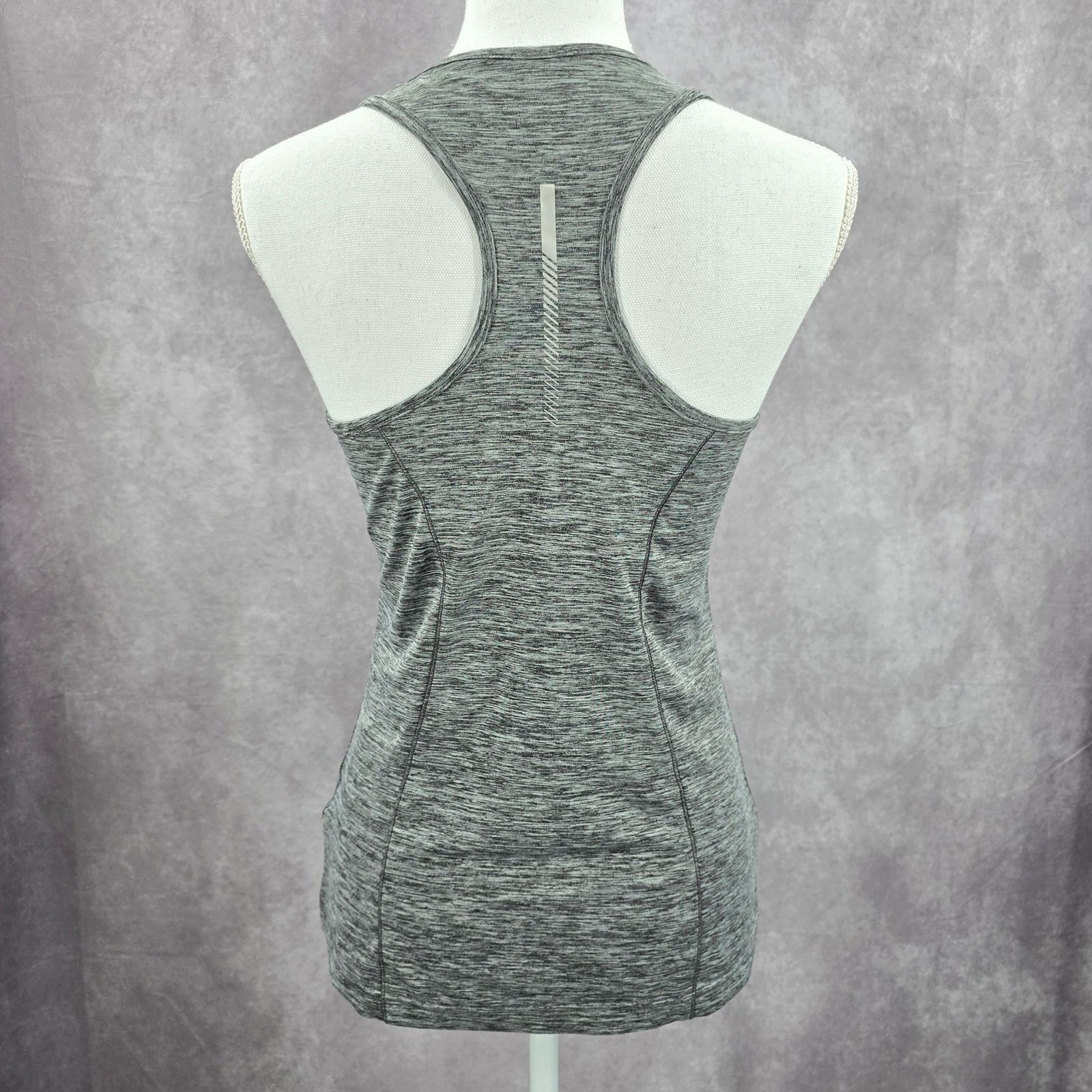 Asics Asics Gray Heather Racerback Activewear Tank Top Small Size S / US 4 / IT 40 - 2 Thumbnail