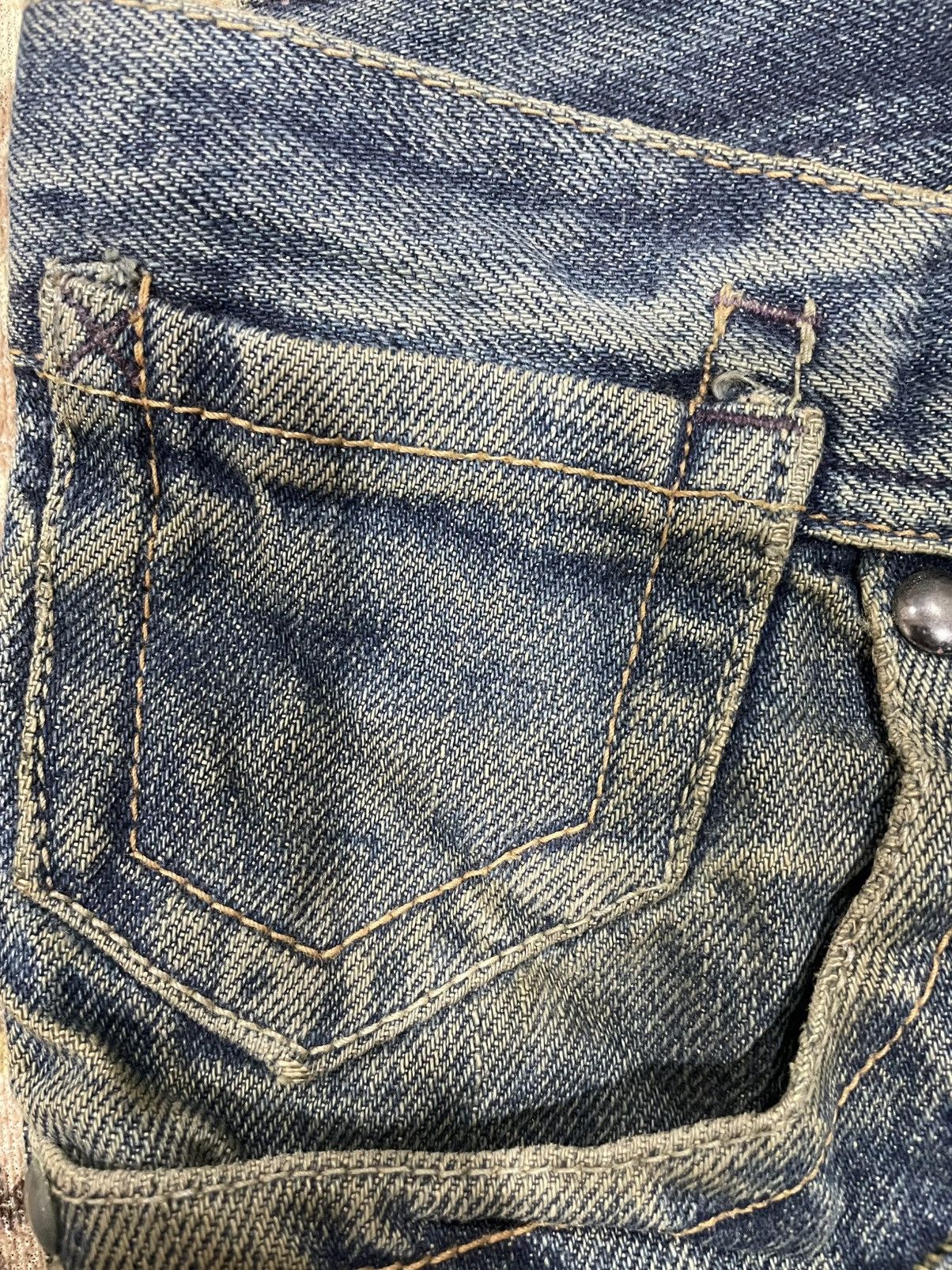 Japanese Brand × Vintage Vintage Japanese Brand Mudwash Distressed Ripped Denim Size US 34 / EU 50 - 12 Thumbnail