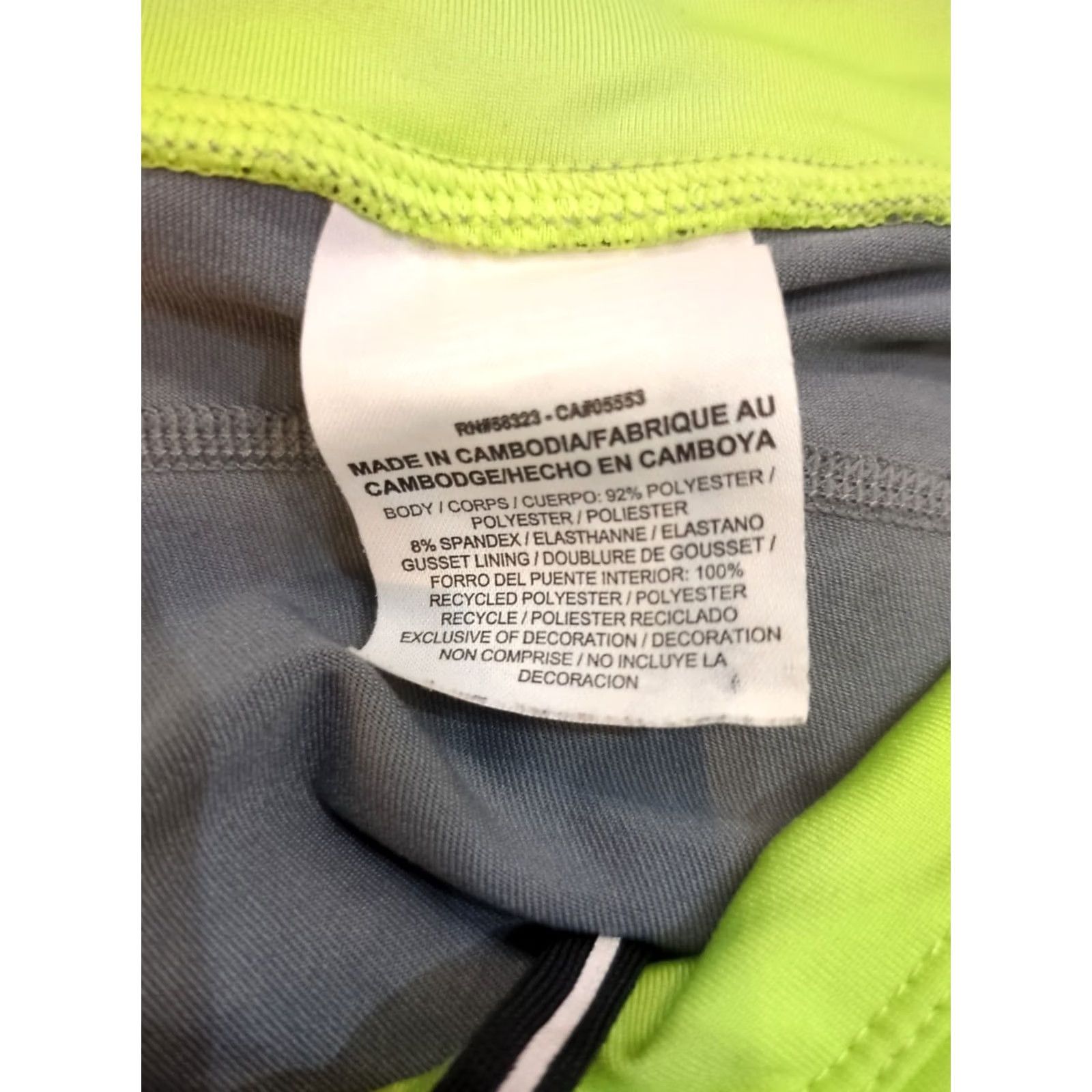 Nike Nike Dri-FIT Pants Womens Large Gray Cropped Leggings Pockets Running Gym Activewear S Size 36" / US 14 / IT 50 - 5 Thumbnail