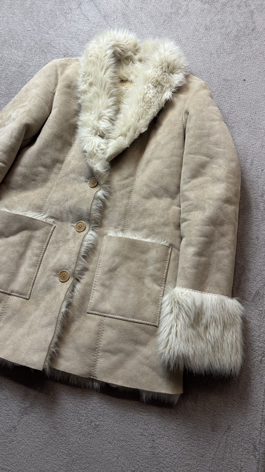DKNY DKNY Faux Fur Shearling Coat Jacket ysl gucci balenciaga cdg Size M / US 6-8 / IT 42-44 - 5 Thumbnail